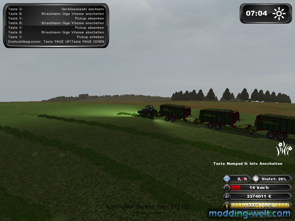 Gras einfahren mit Strautmann :D