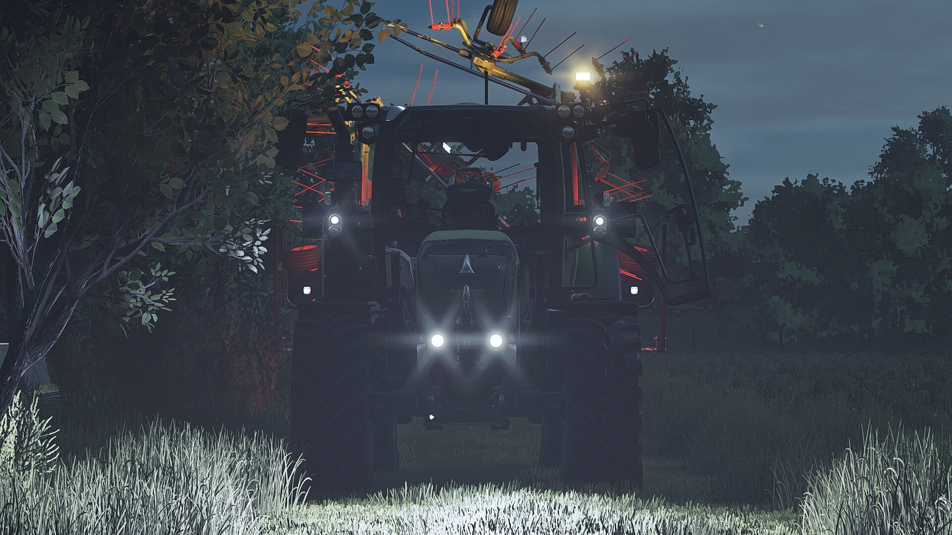 Heu Wenden mit dem Fendt 314