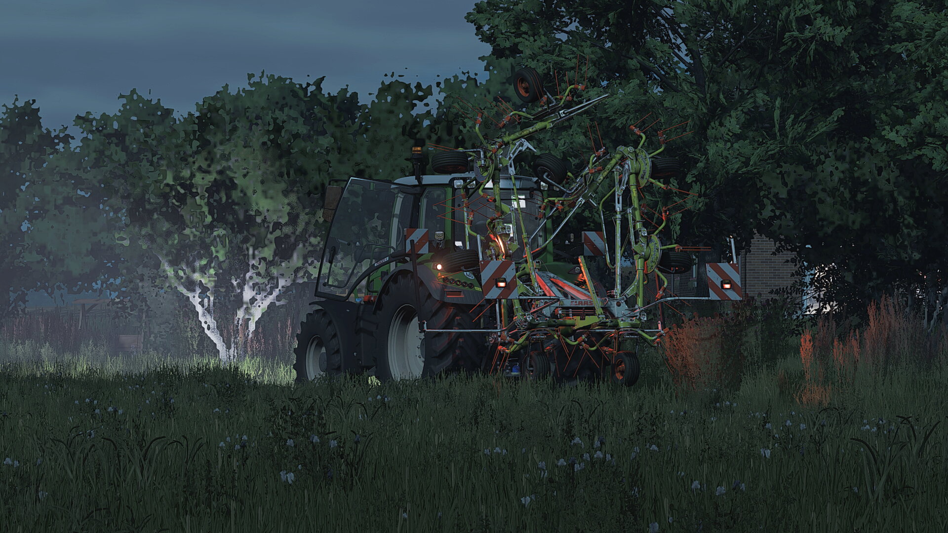 Heu Wenden mit dem Fendt 314