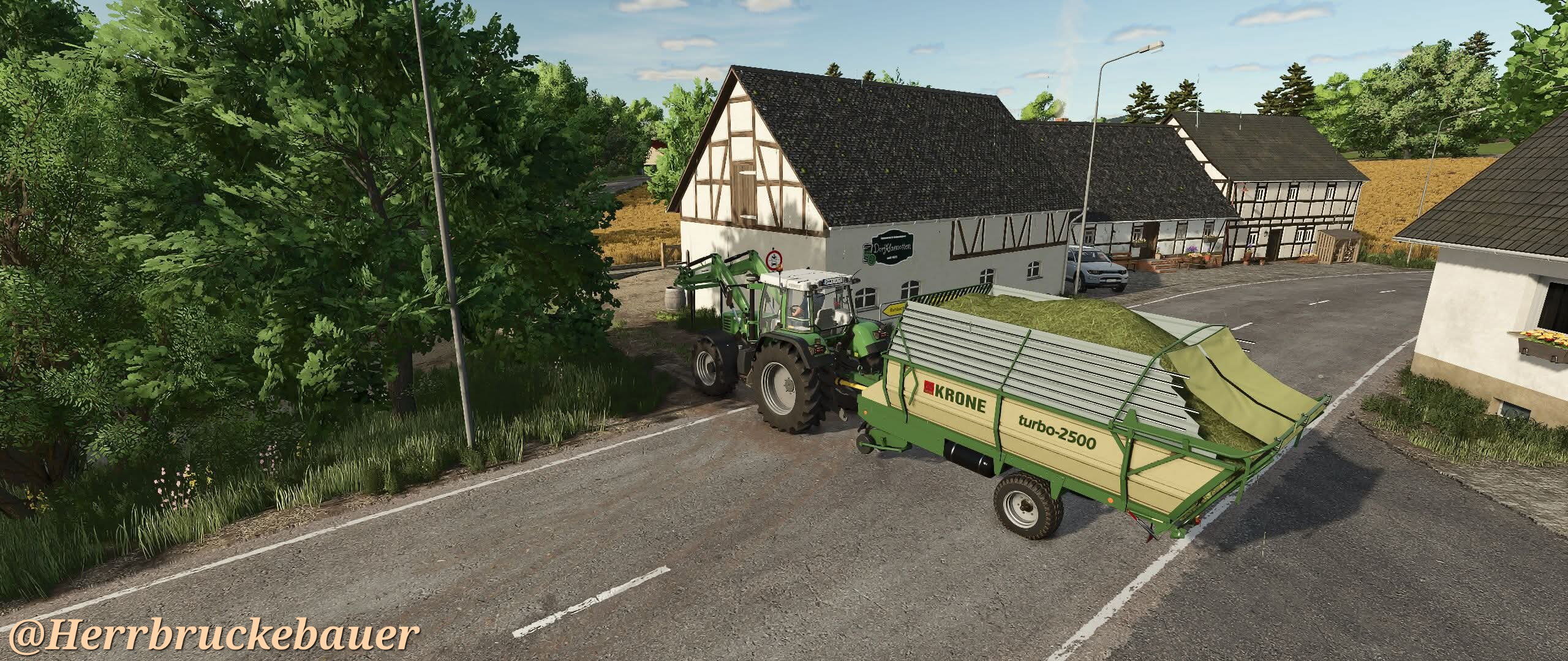 Habe noch das gras geholt bis es regnet
