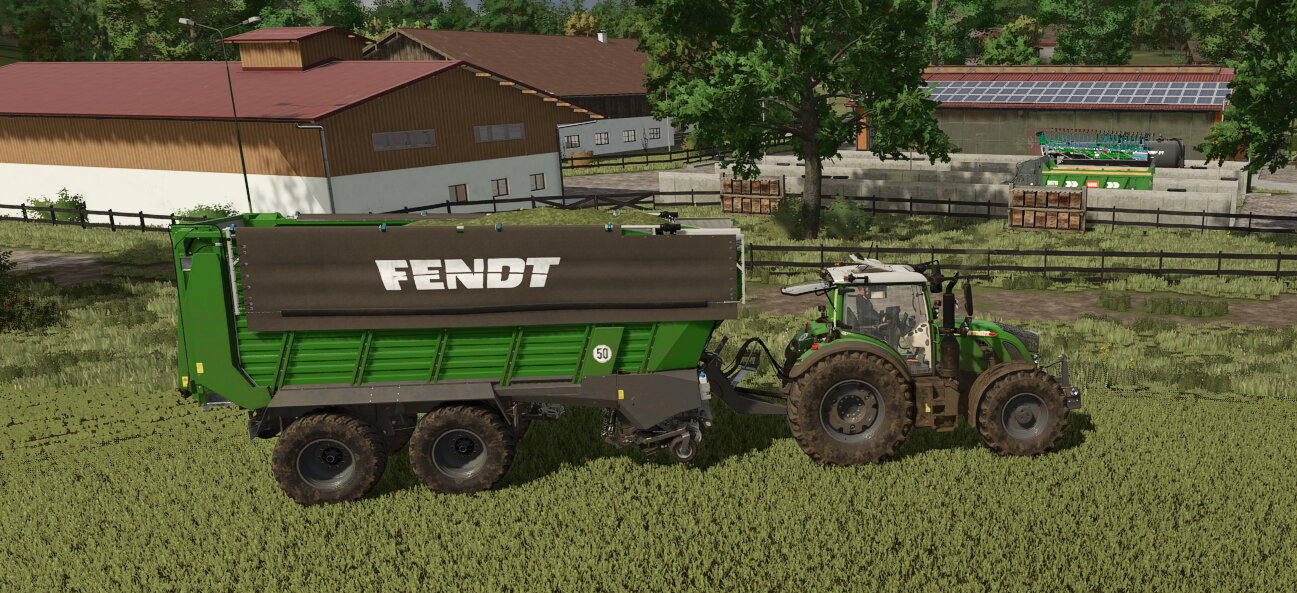 Fendt Gespann (724 Vario und Tigo 65 XR D).