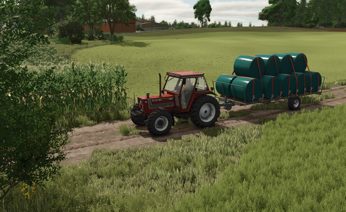 Siloballen einfahren
