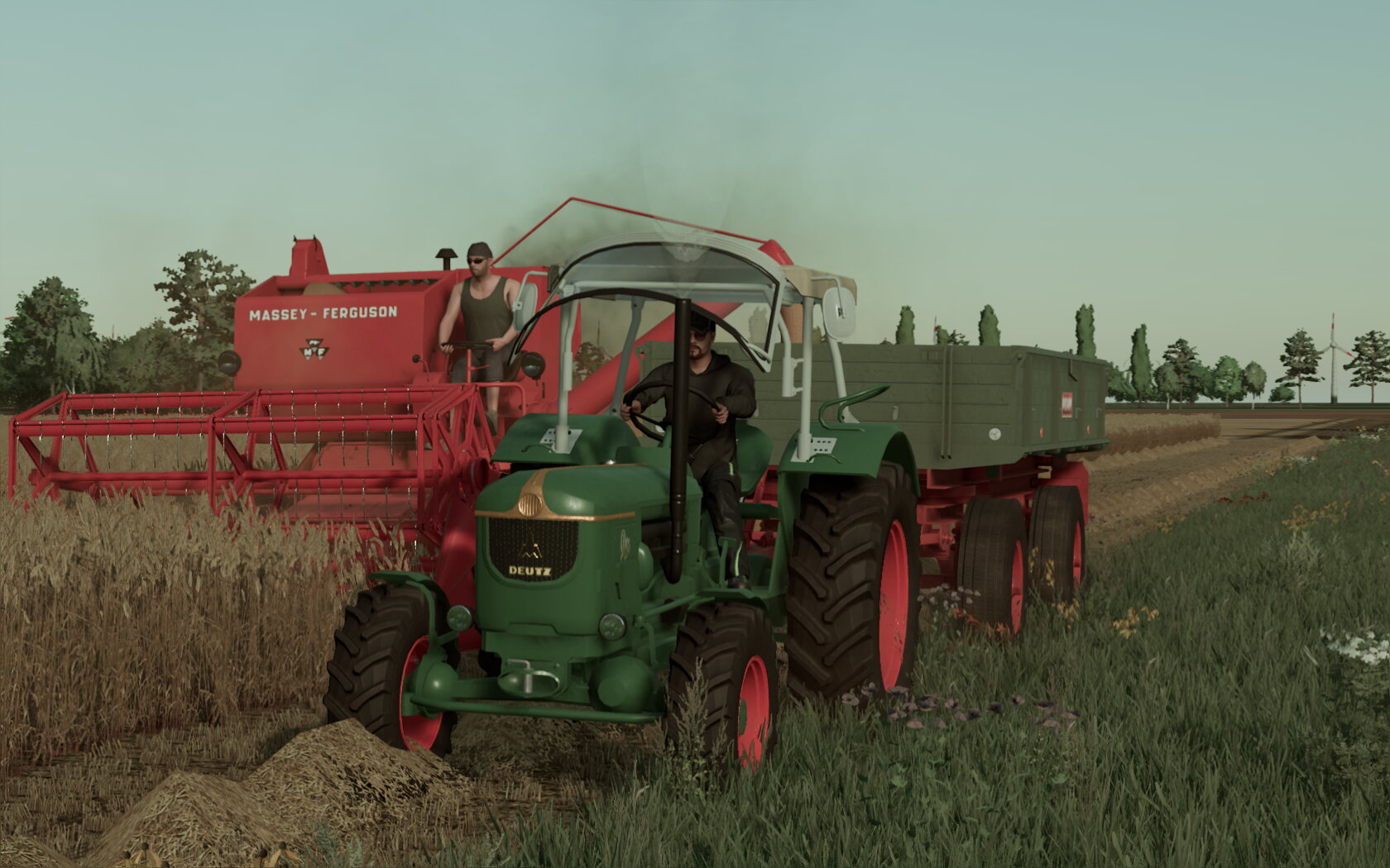 Oldtimer dreschen