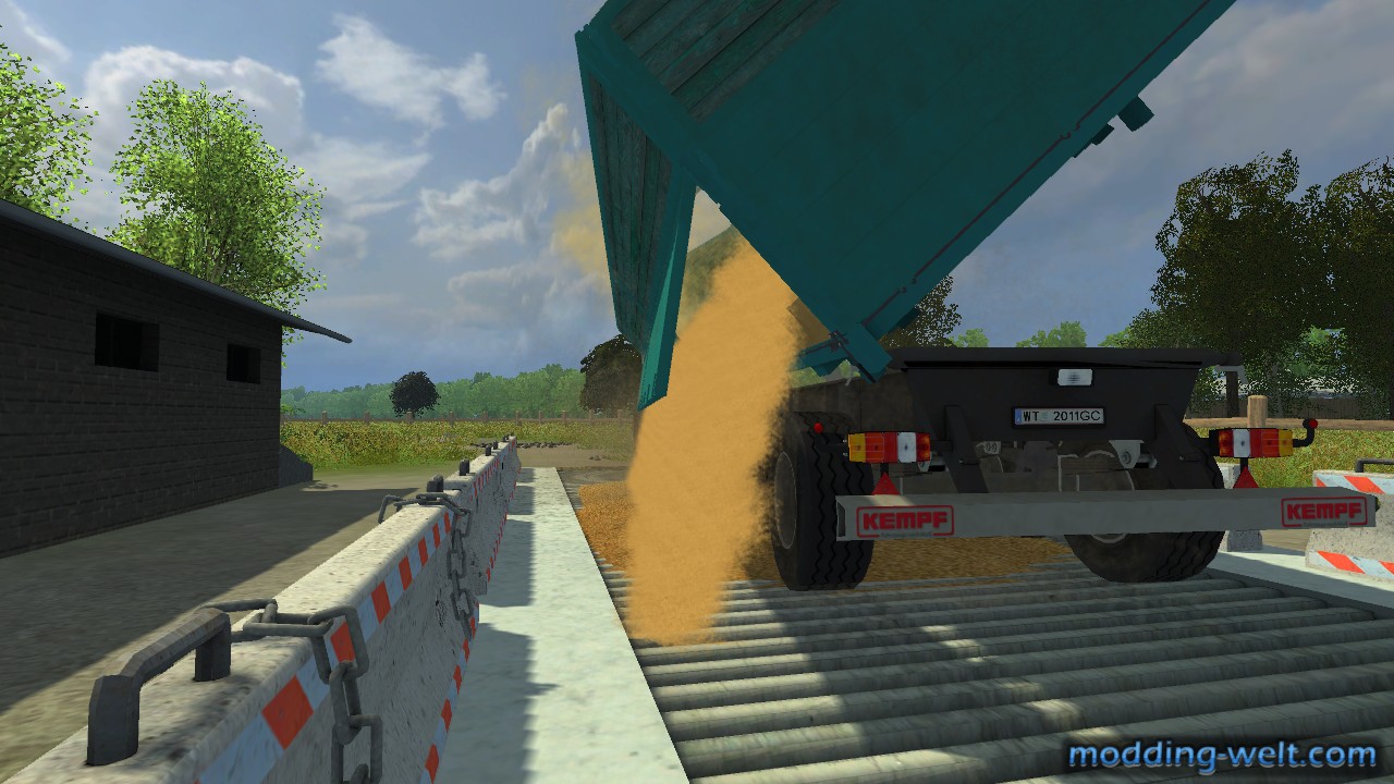 Weizendreschen mit Lexion technik