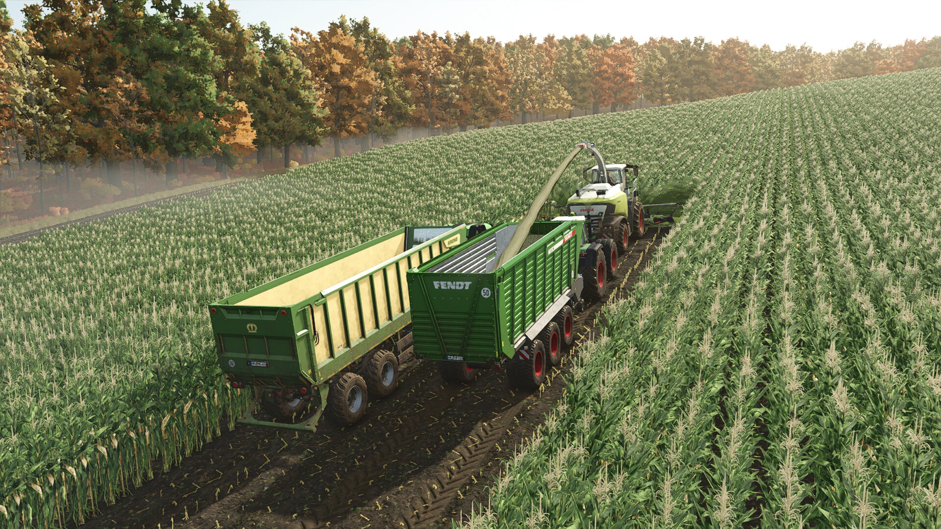 Mais Einfahren mit Fendt 926 + Jaguar 980 + Heizotruck