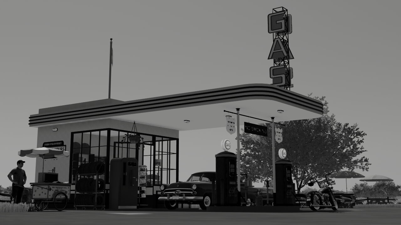 Ol' little gas station