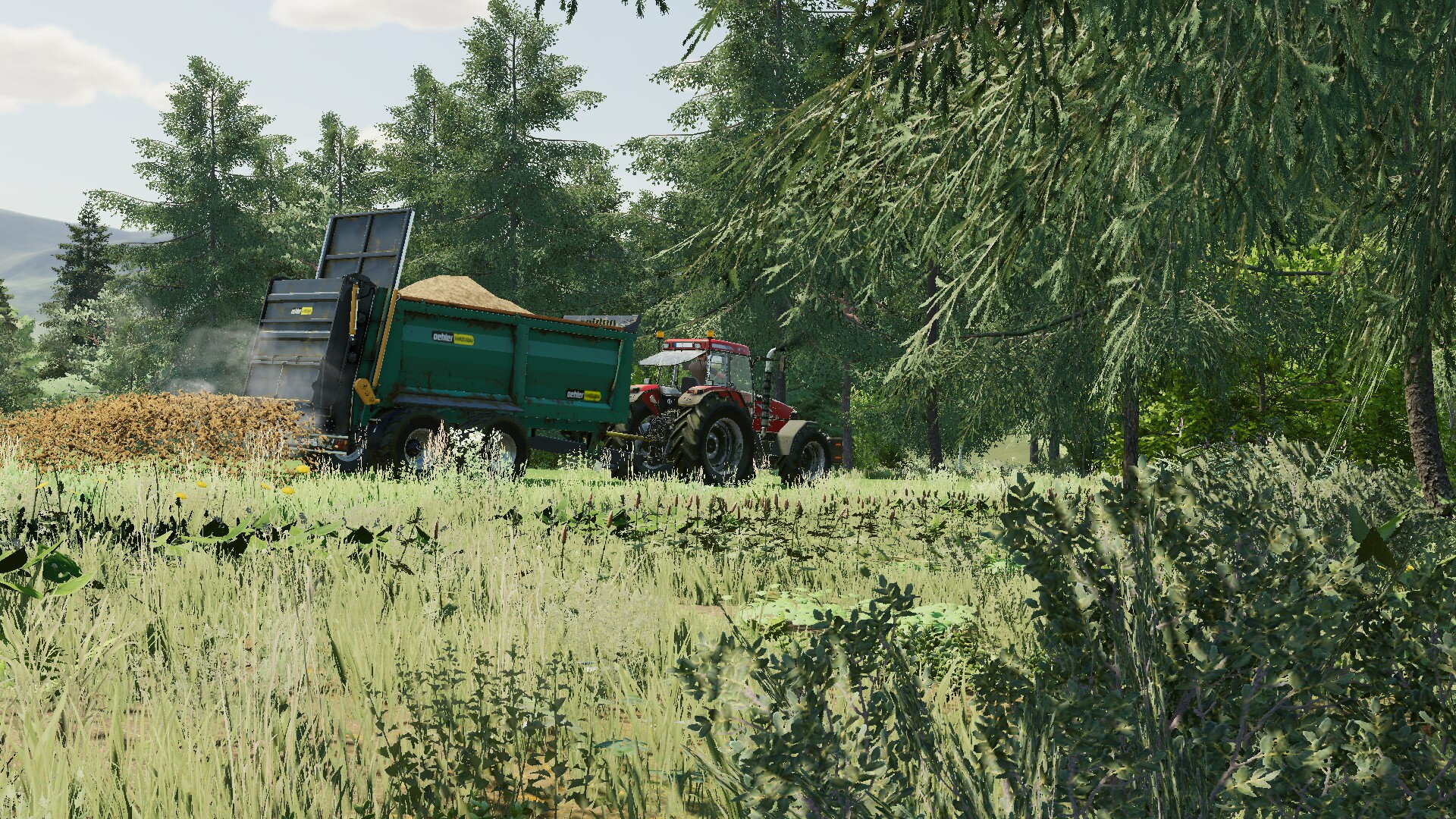 Mist Streuen auf der Steinbach