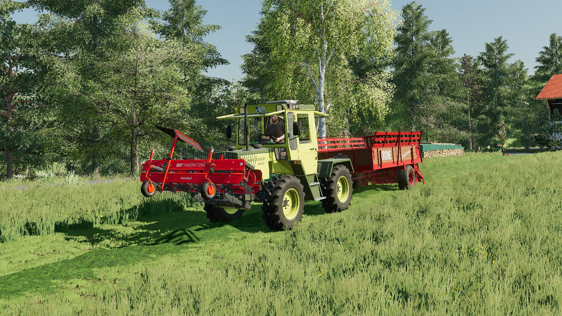 Frischgras auf der Steinbach holen