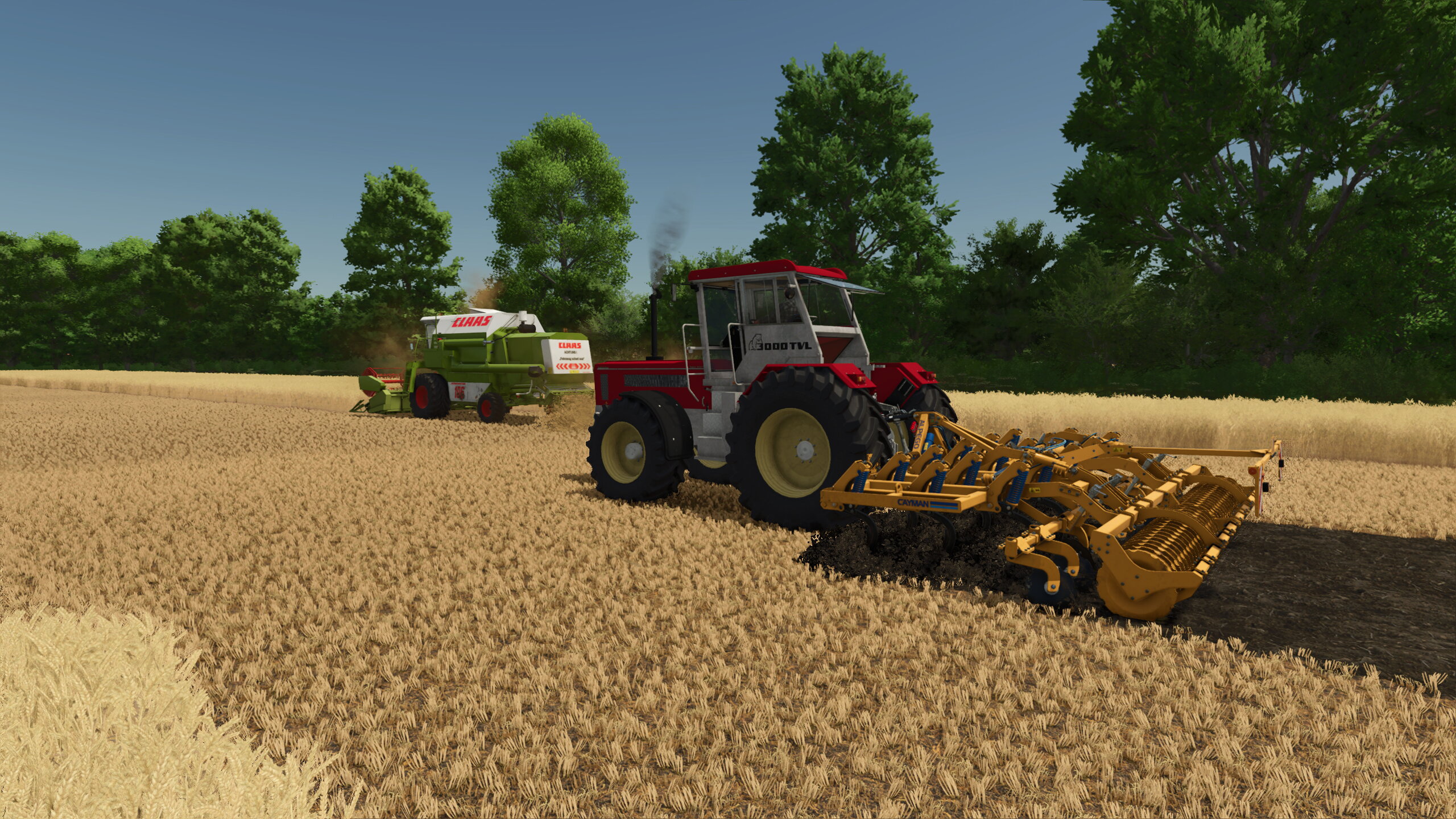 Dem Drescher auf den Fersen