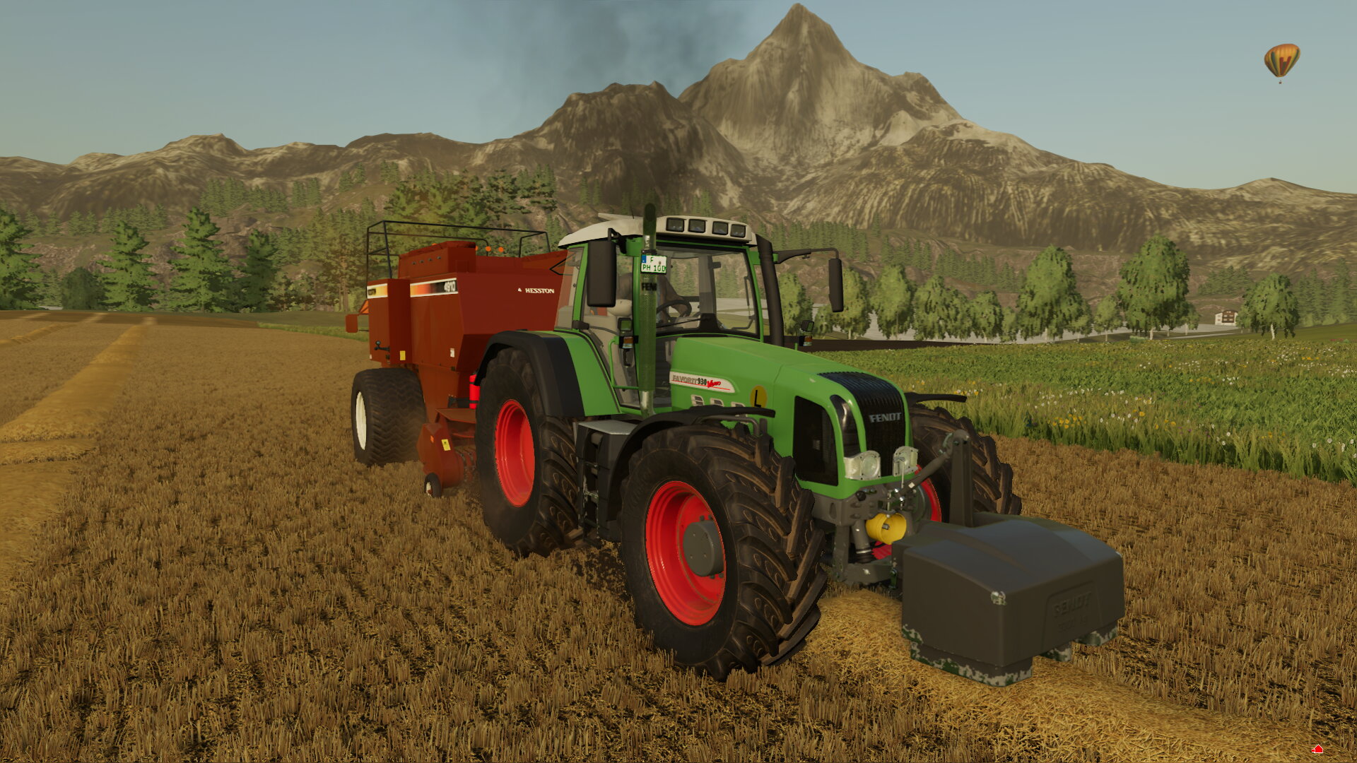 Ballenpressen mit dem Fendt Vario 900 2GEN