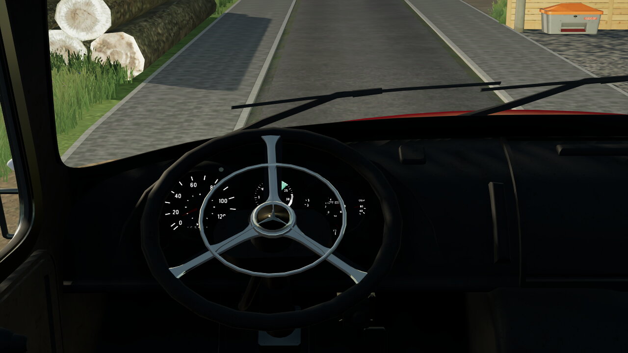 A little retouch on the steering wheel