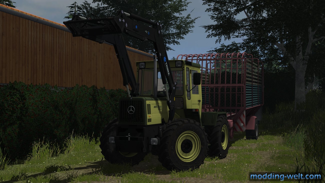 Mit dem MB Trac auf Gras Jagd.