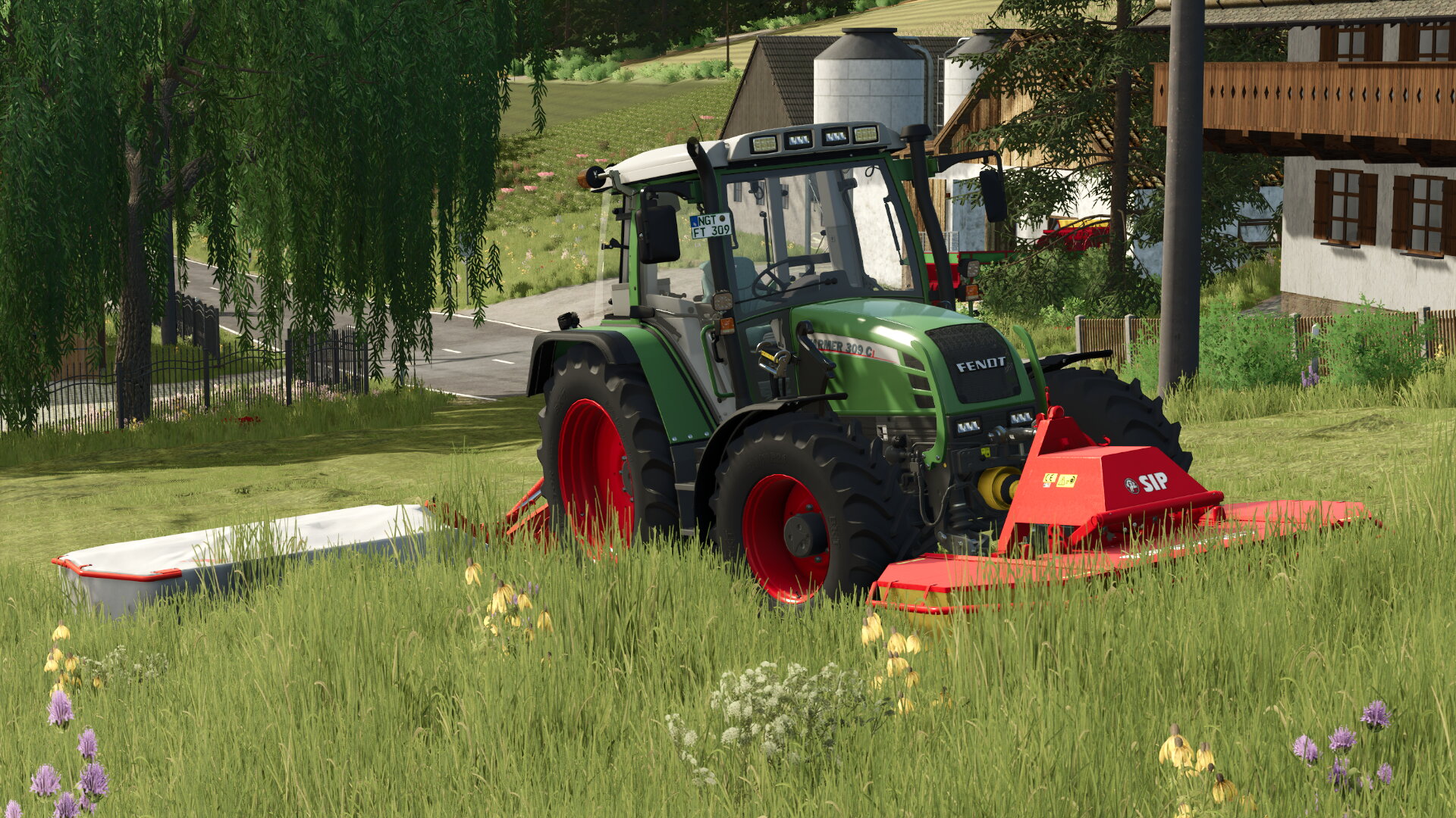 Mähen auf der Geistal