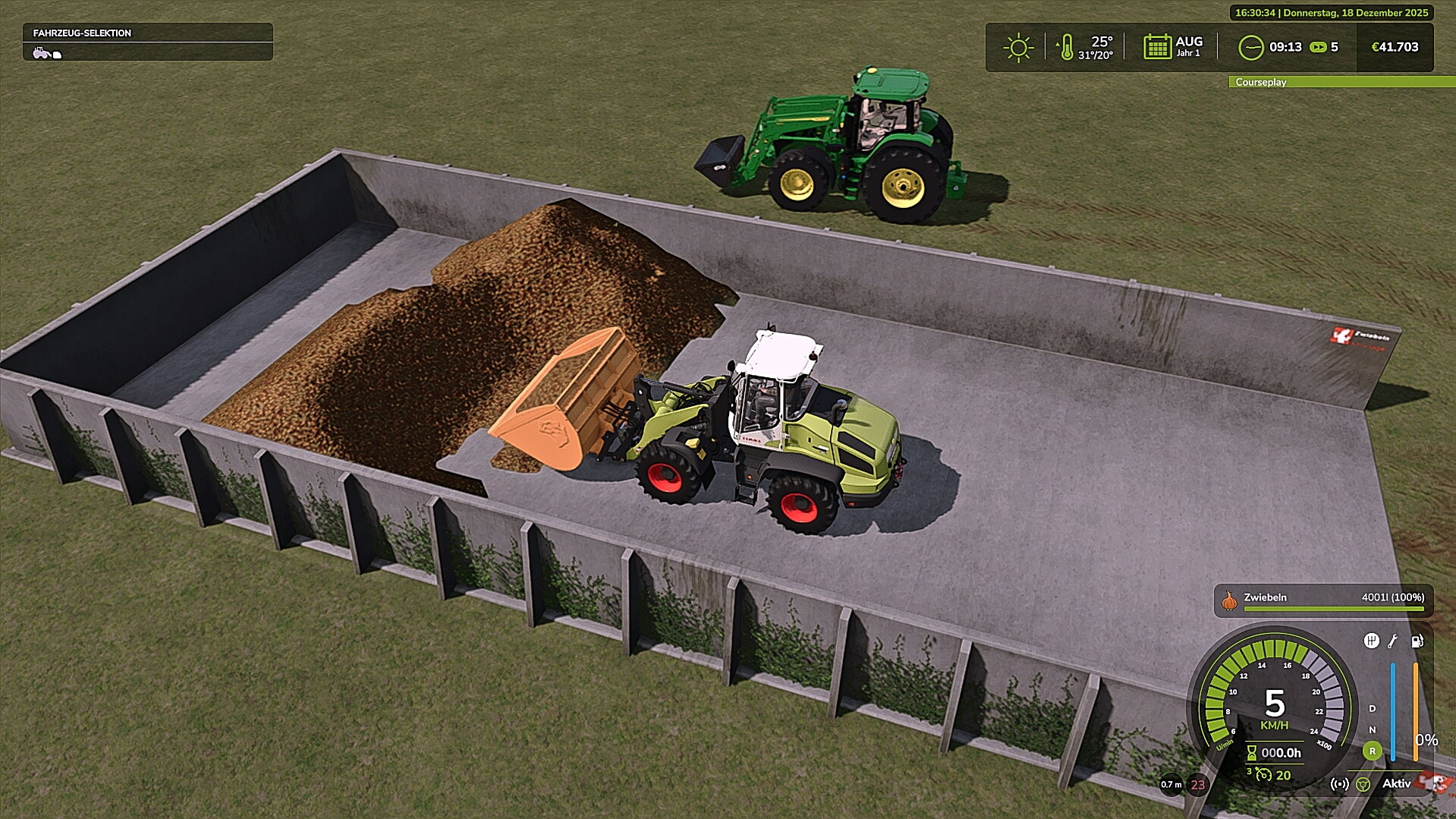 Zwiebel Lagern und  Aufladen