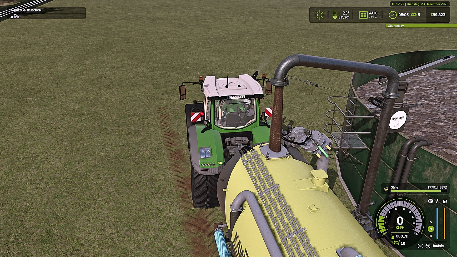 Gülle Kaufstation gebaut