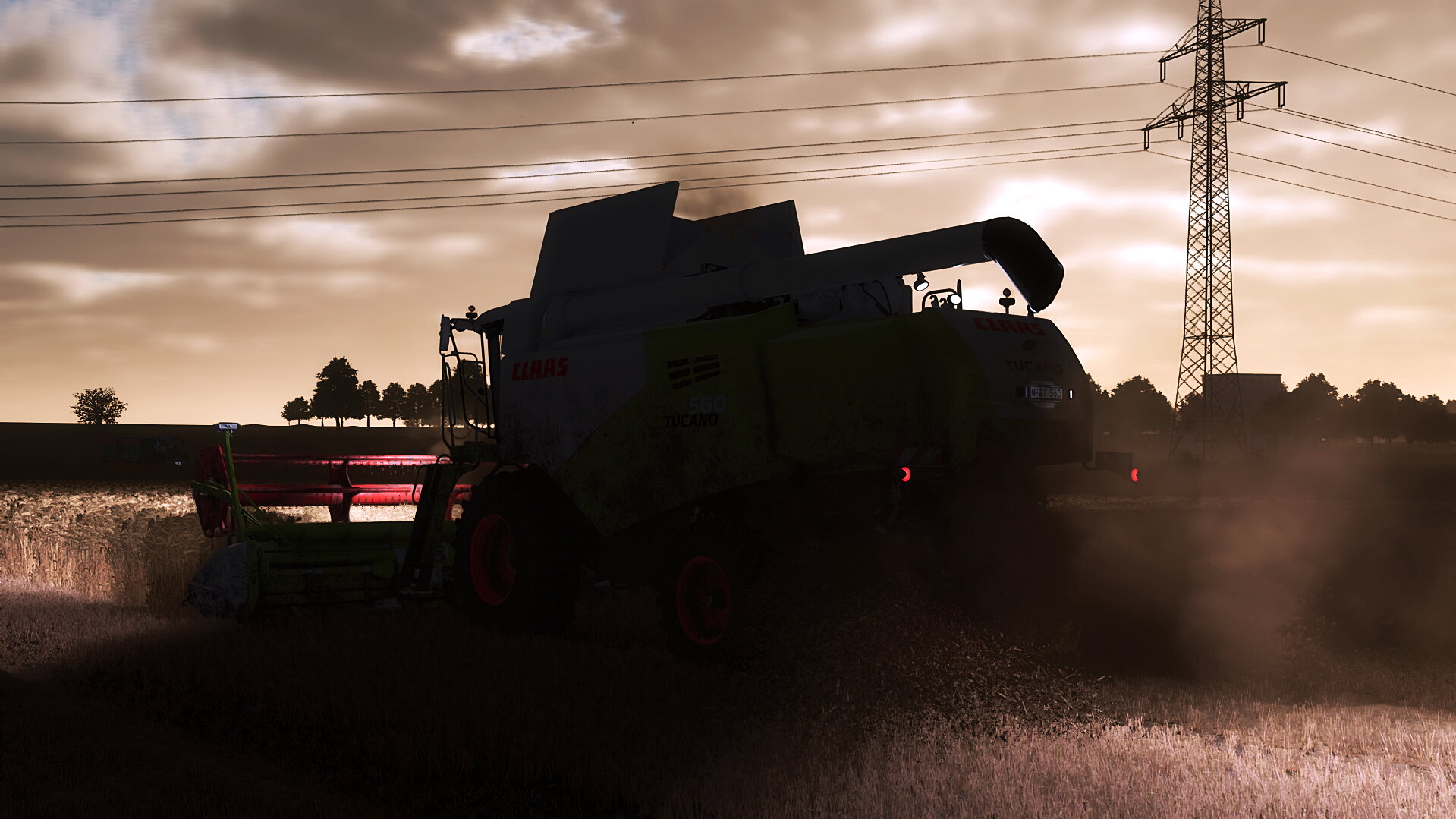 Dreschen bis die Wolken wieder Lila sind