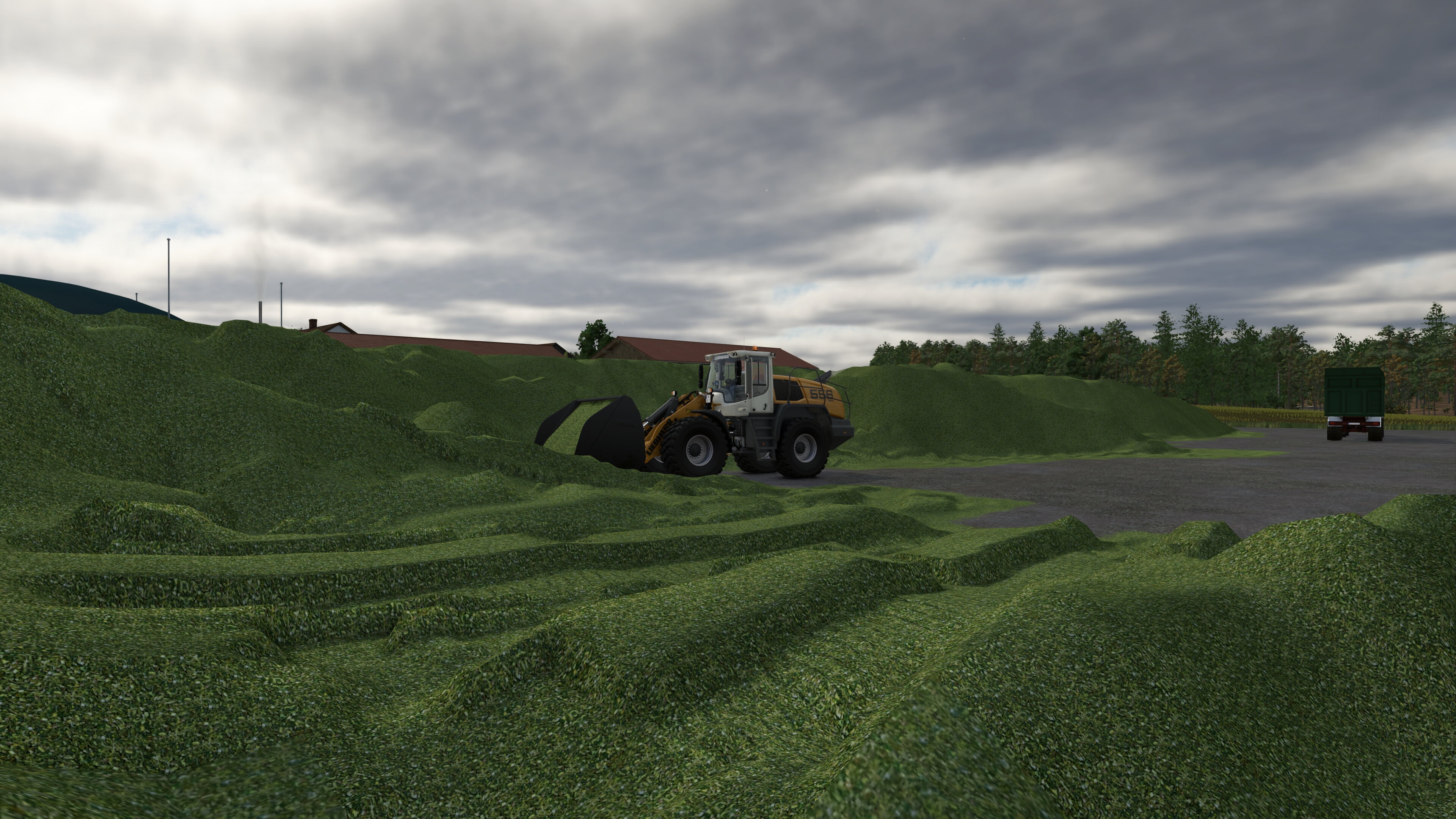 Radlader im Silo Einsatz