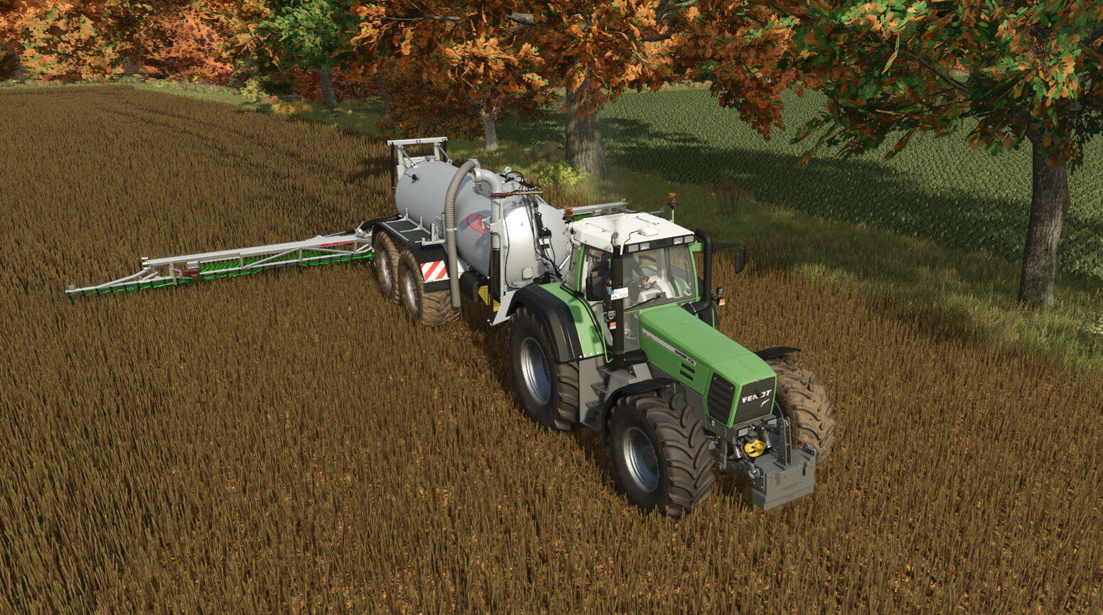 Fendt 926 an der Gülletonne.