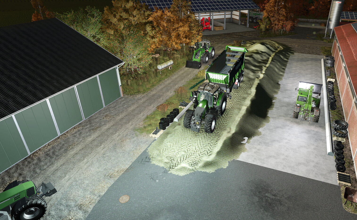 Der letzte Wagen ist leer.