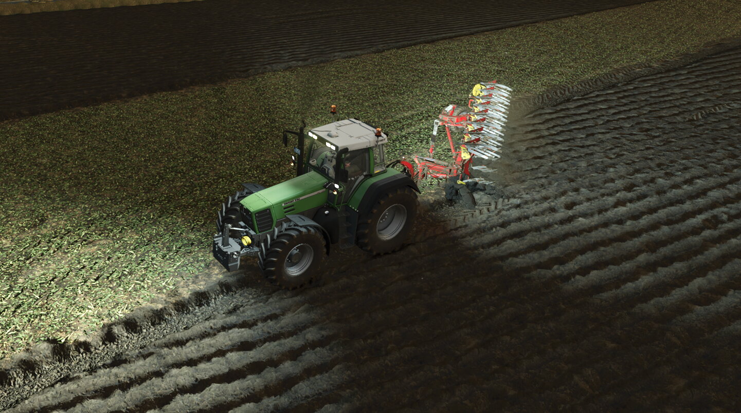 Der 926 am Limit beim Pflügen!