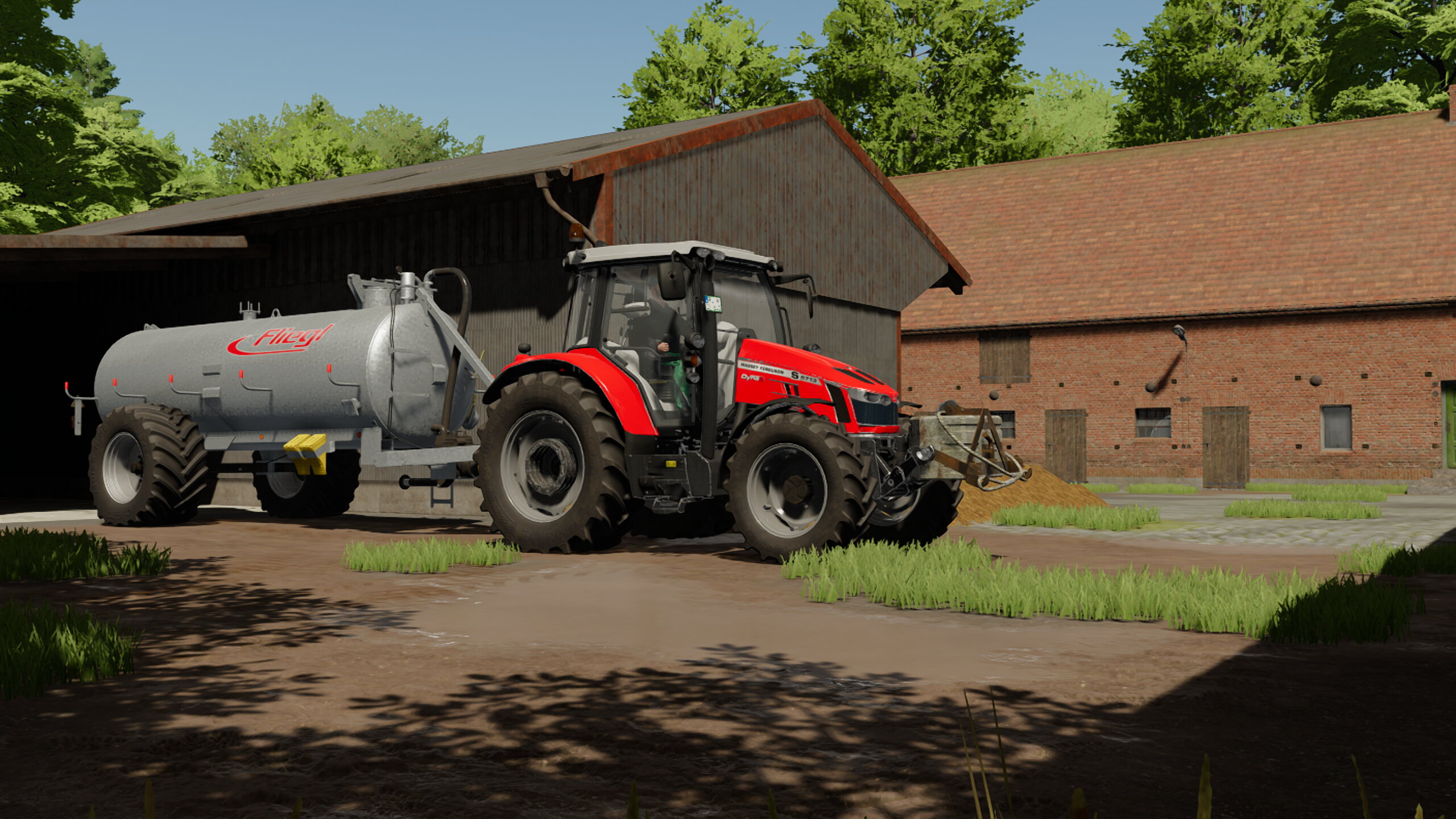 Jauche fahren ist Männersache