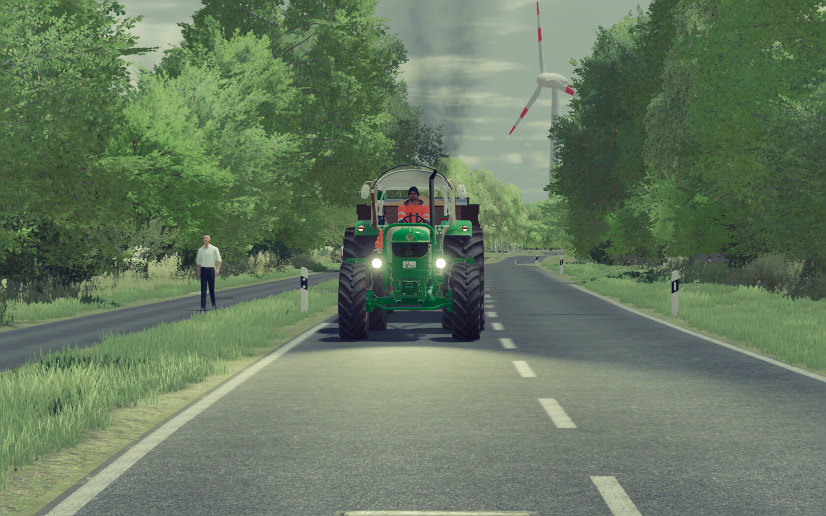 dreschen auf Hochtouren