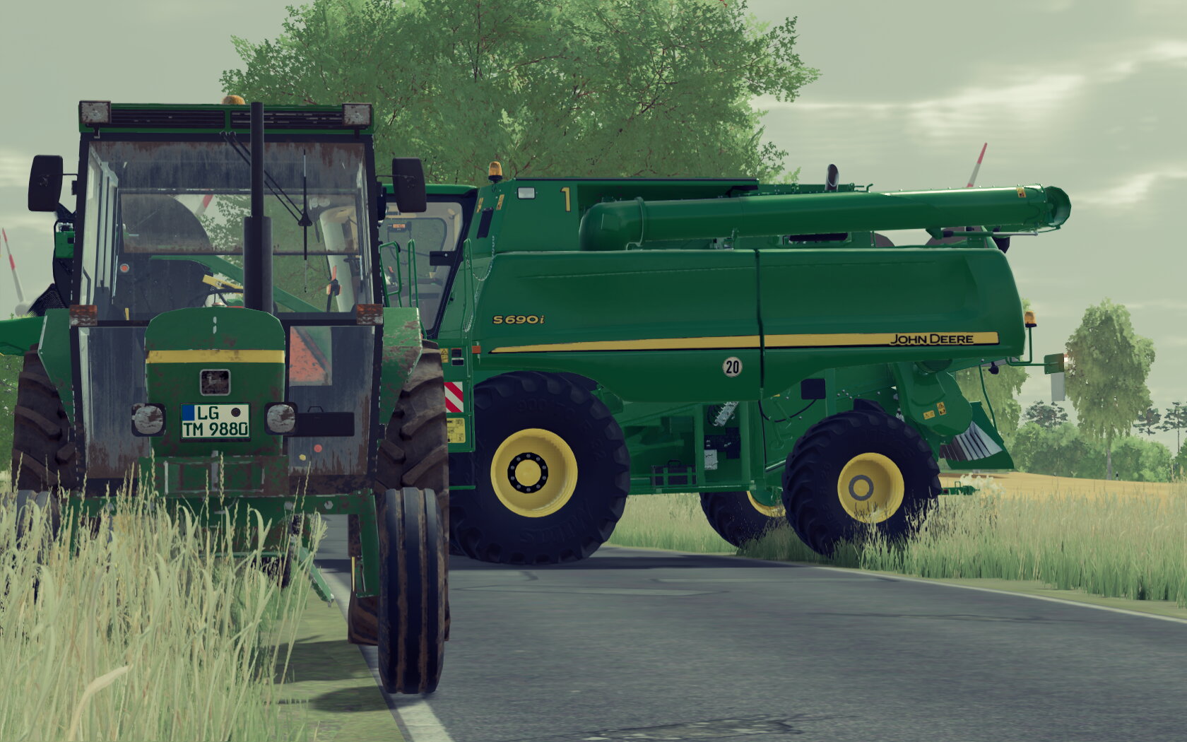 dreschen auf Hochtouren