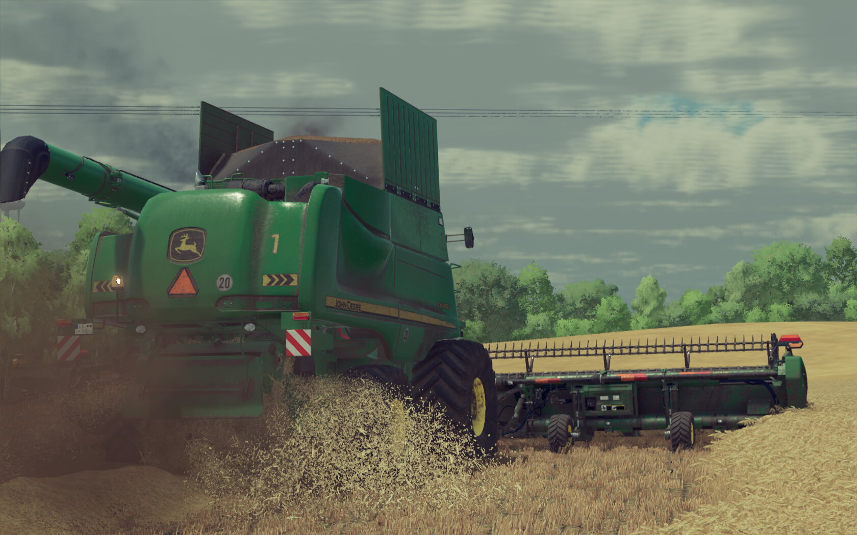 dreschen auf Hochtouren