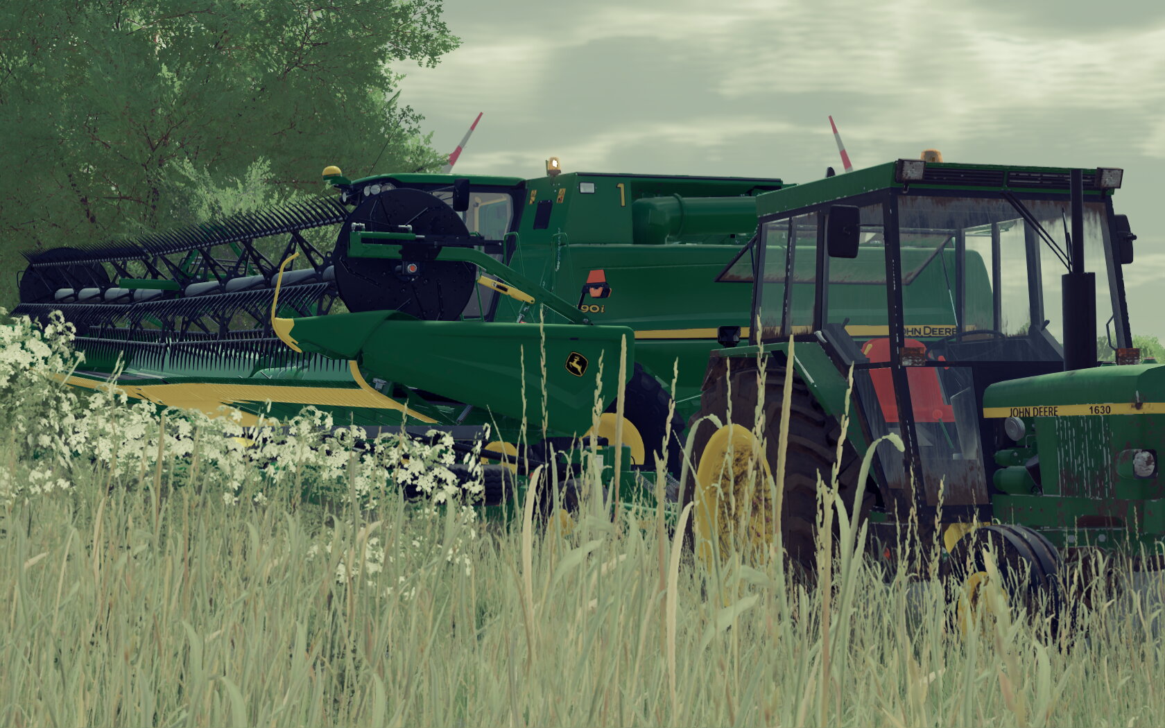 dreschen auf Hochtouren