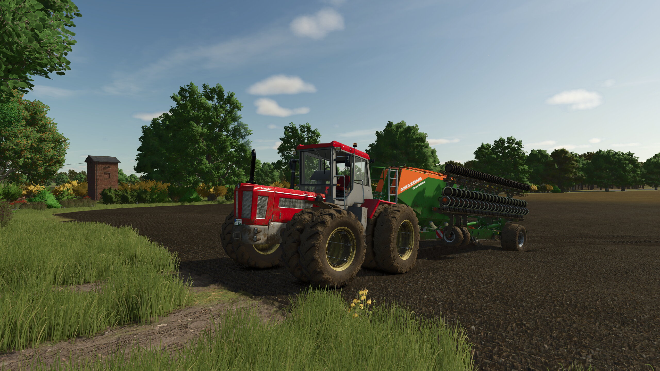 Gezeichnet von 157 ha Hafer drillen