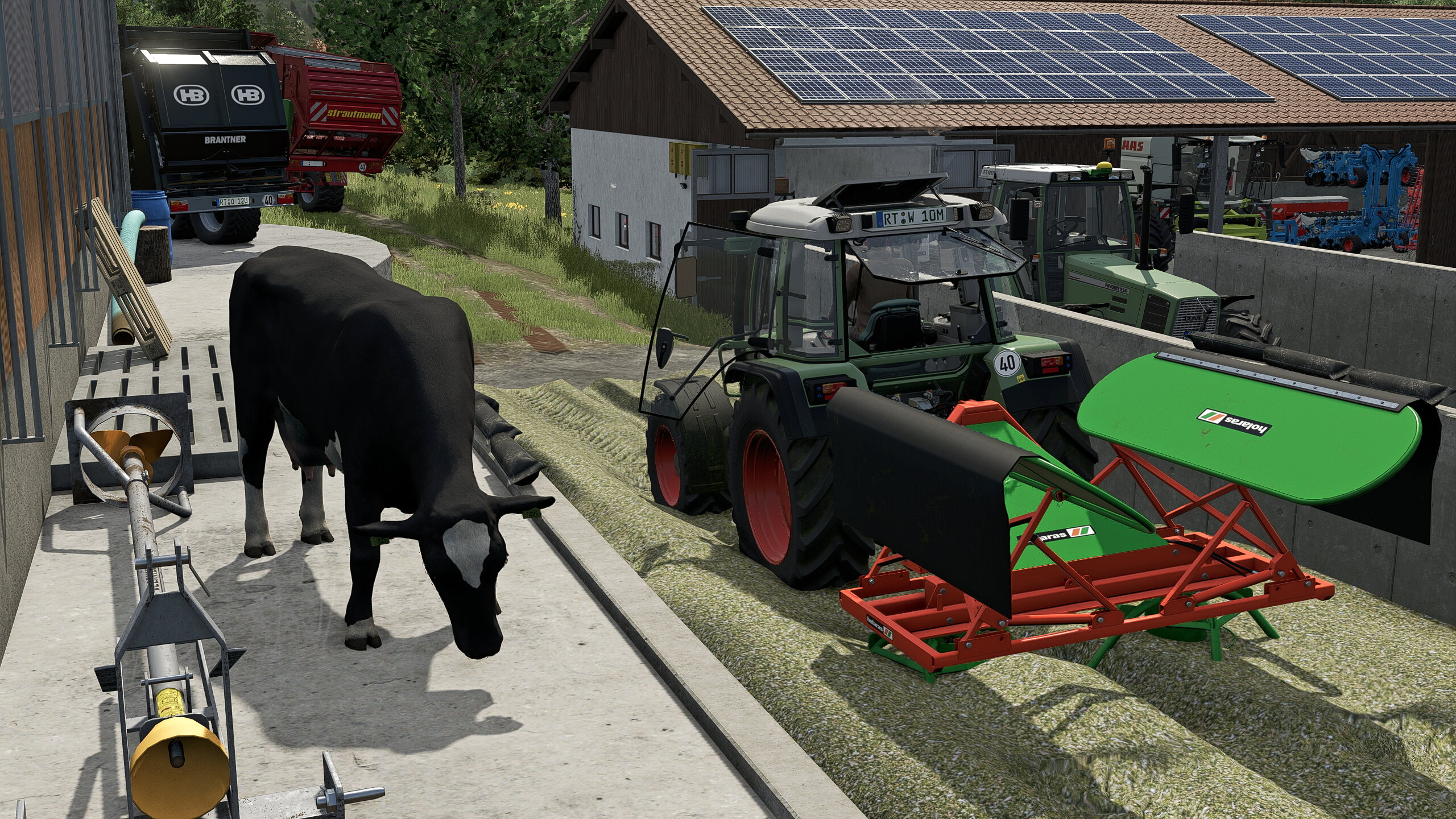 Cheffin observiert die zubereitung des Futters