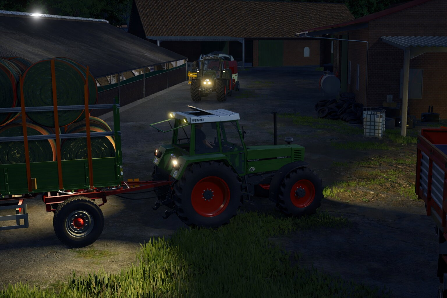 Heu einlagern auf dem Betrieb Stöwe