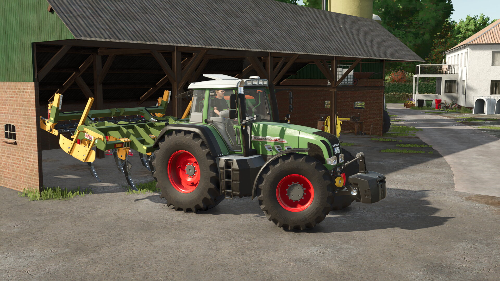 Mit "schweren" Geschütz, gehts ran an die Bodenbearbeitung