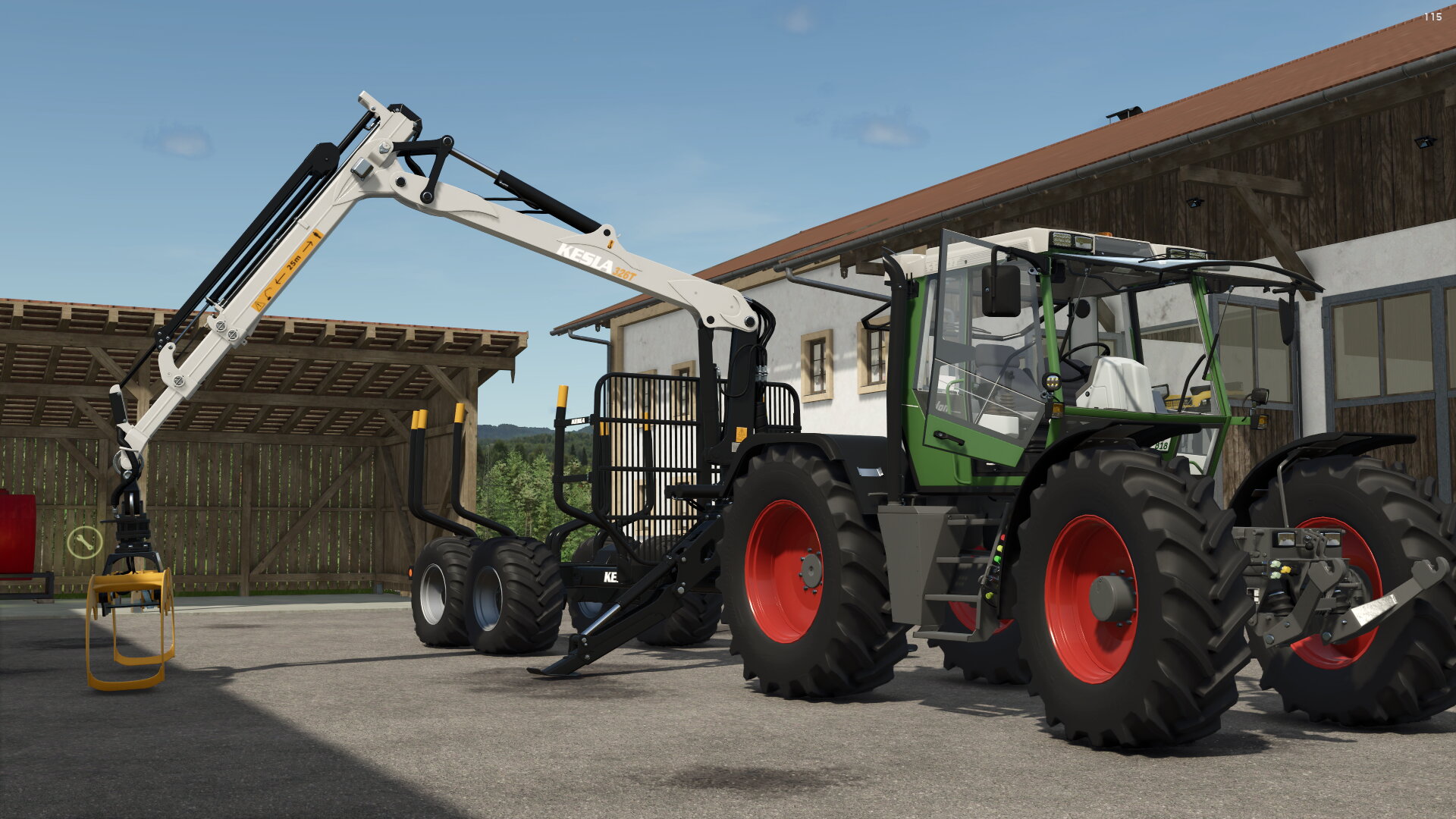 Vorbereitungen fürs Holz fahren