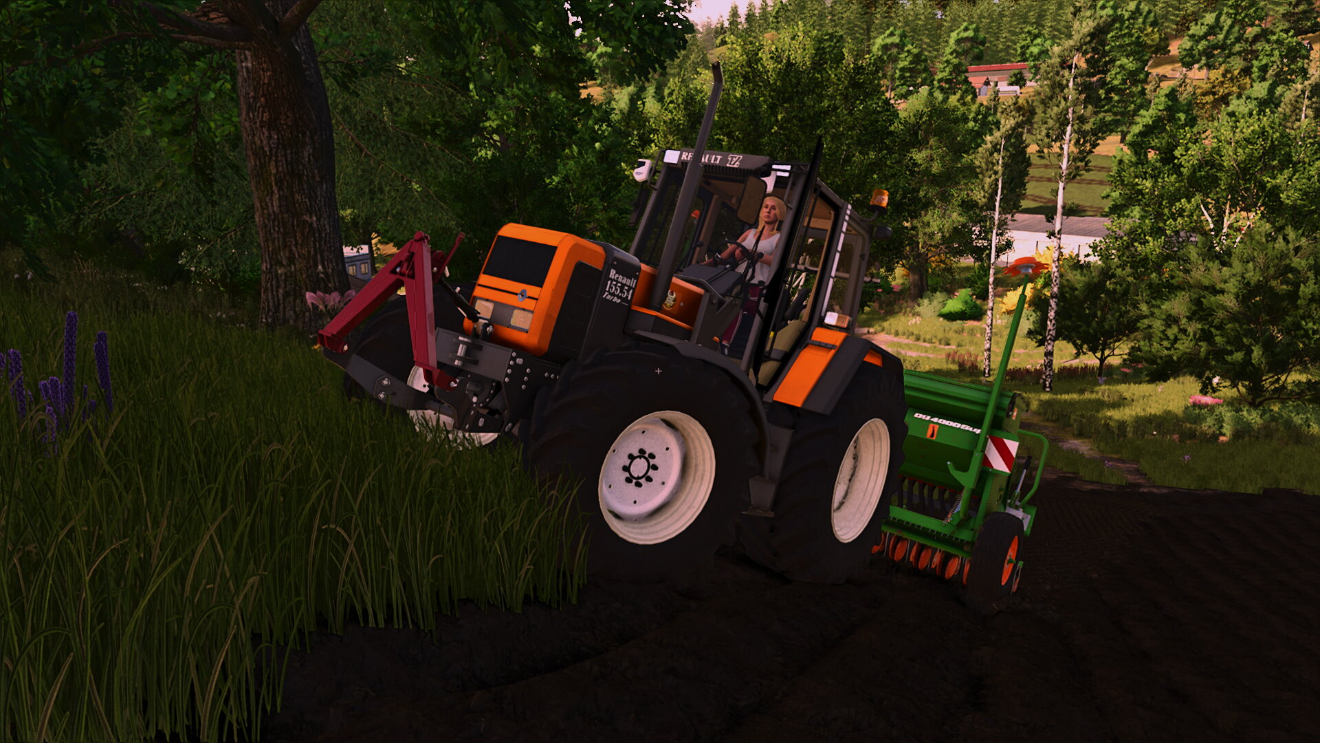 Gerste in den Boden bringen..