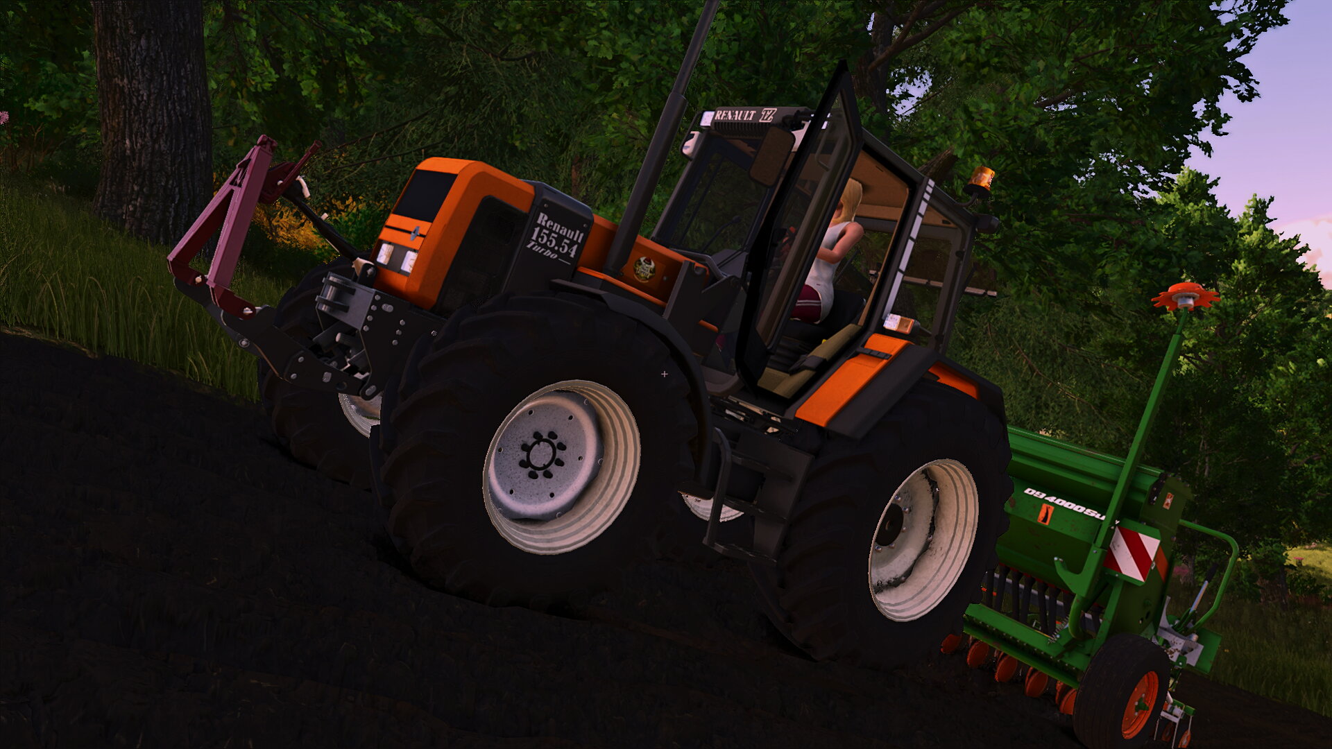 Gerste in den Boden bringen..