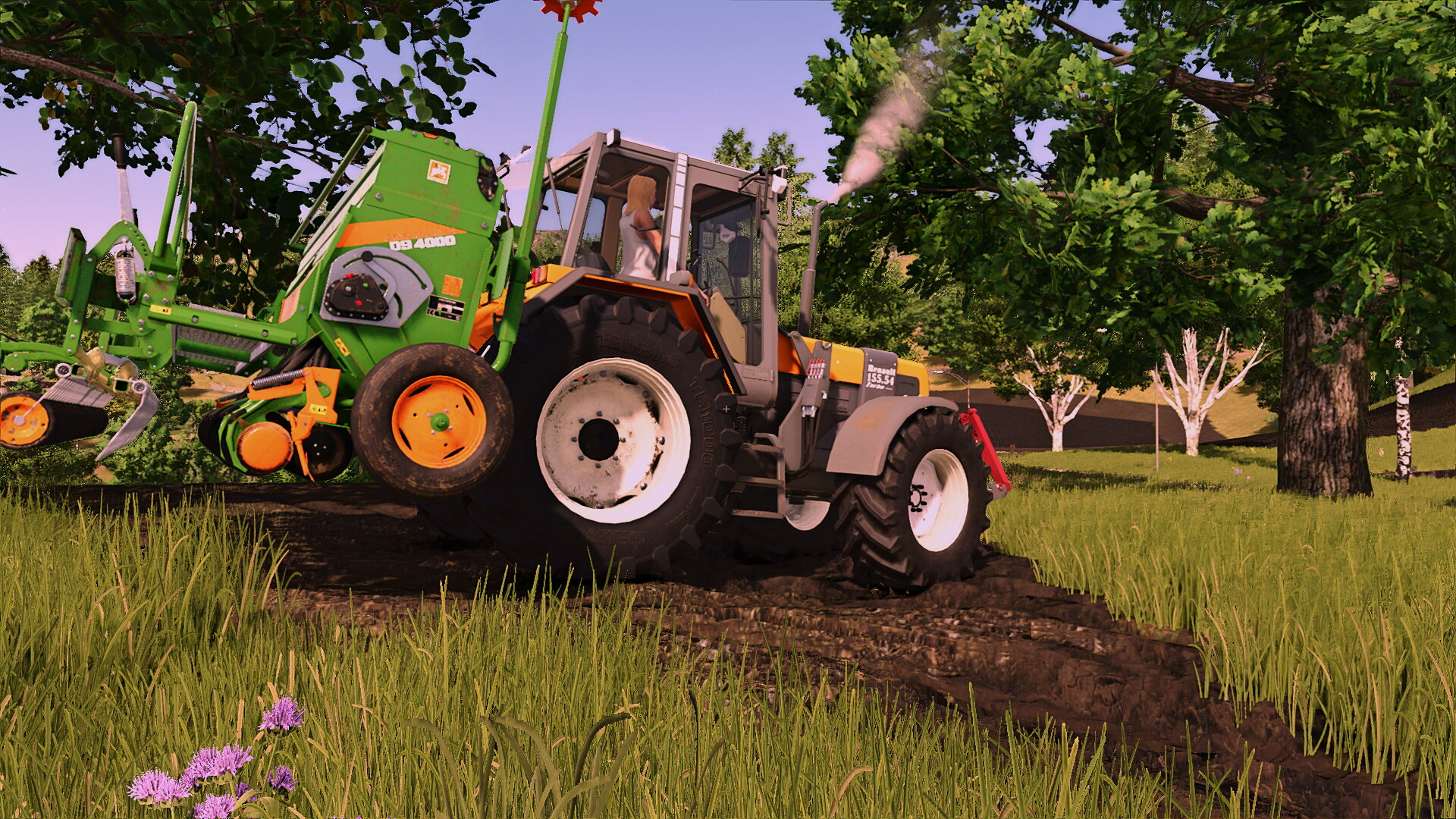 Gerste in den Boden bringen..