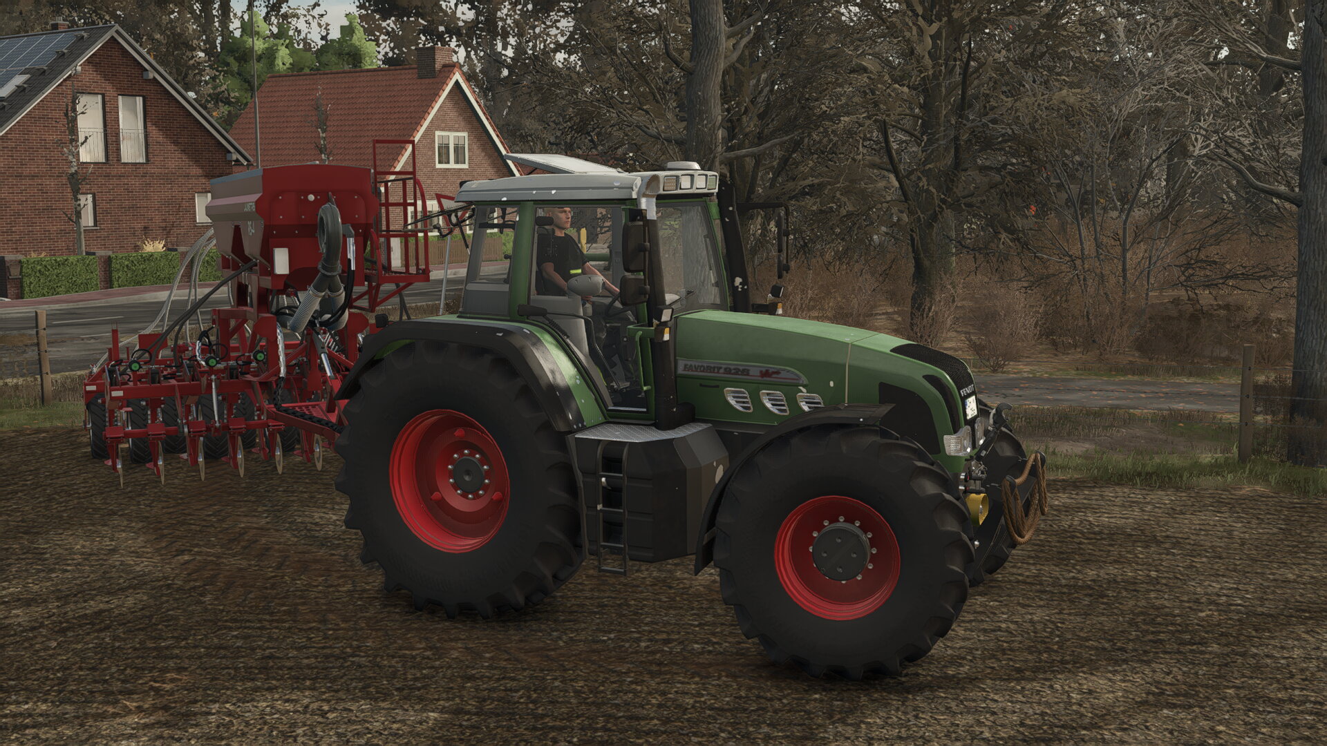 Mit schweren Gespann die Luzerne drillen