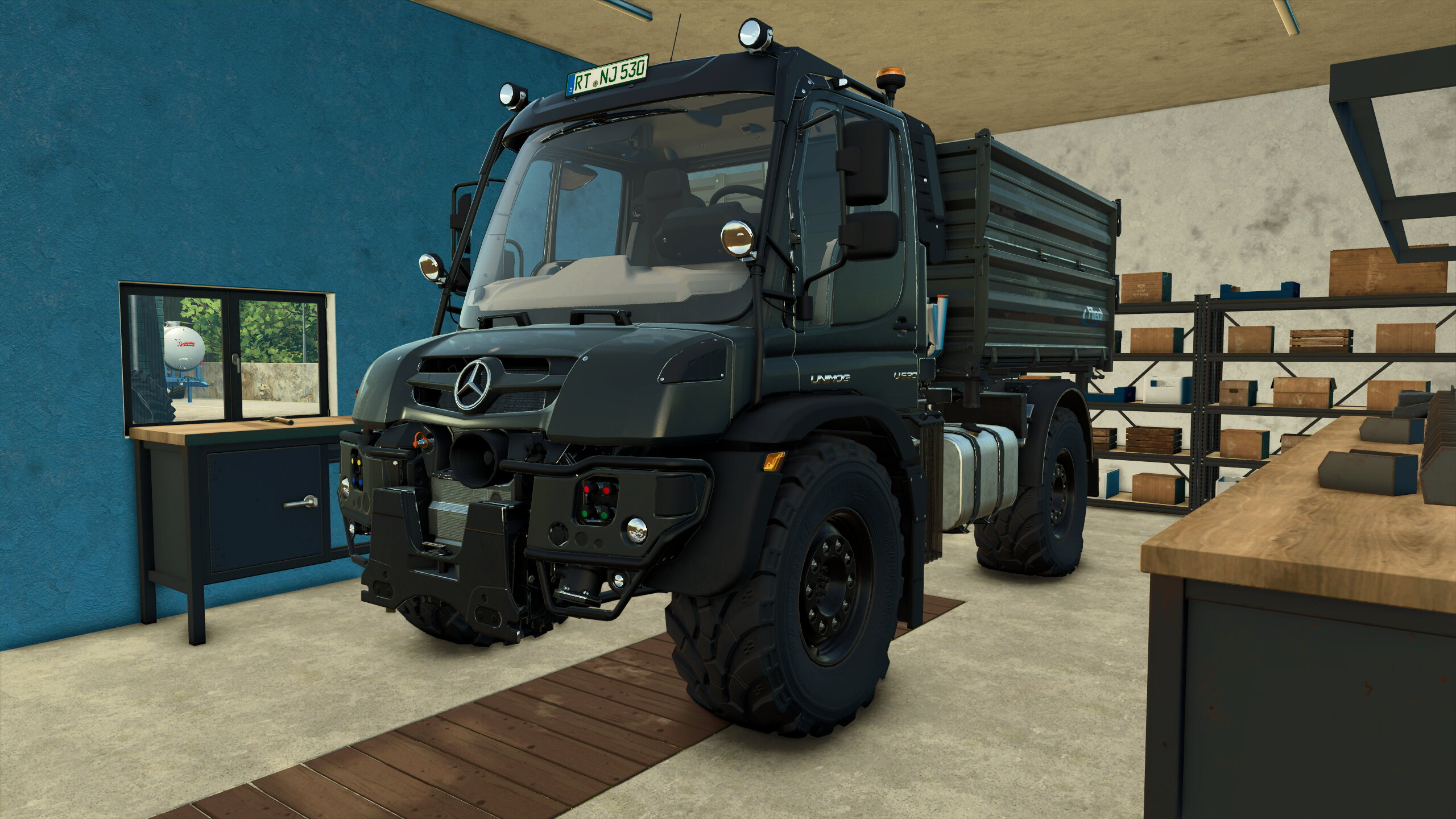 Fix den Unimog warten