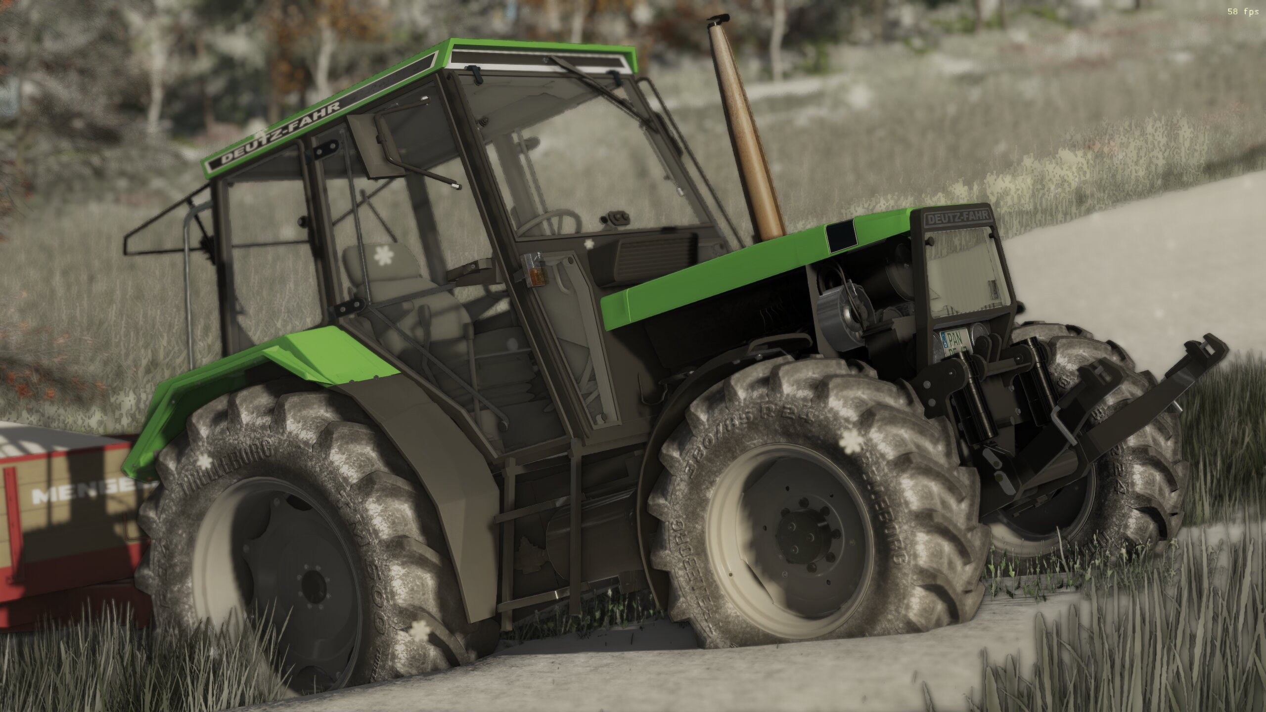 Deutz Festgefahren im Schnee