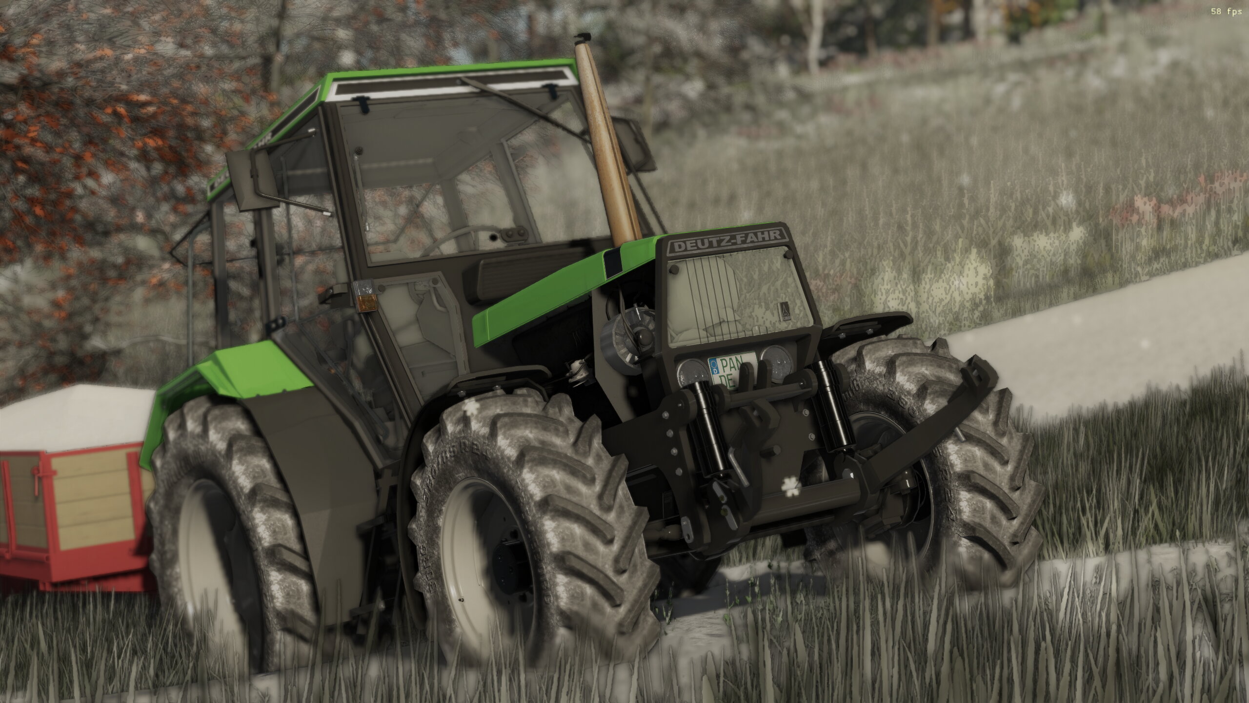 Deutz Festgefahren im Schnee