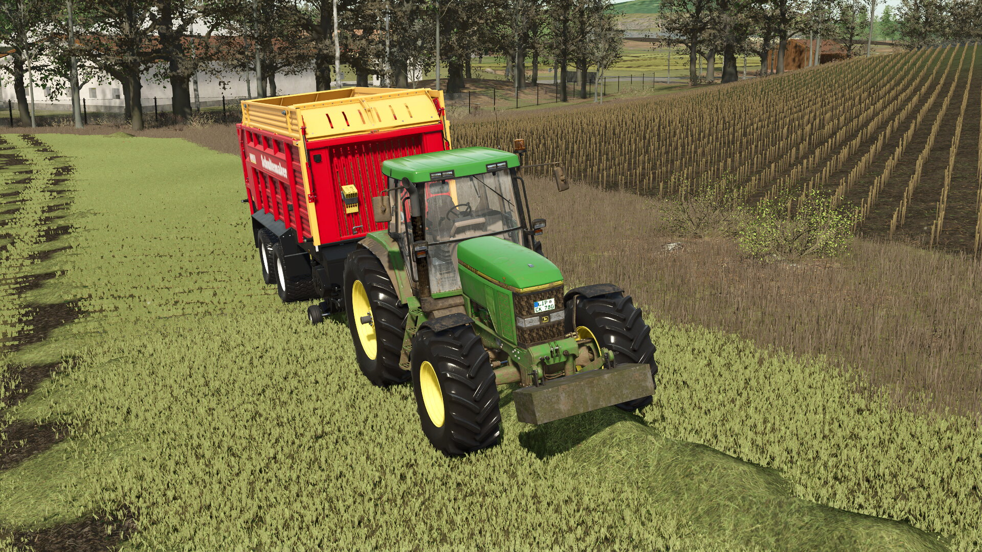 7800 in der Grassilage Ernte