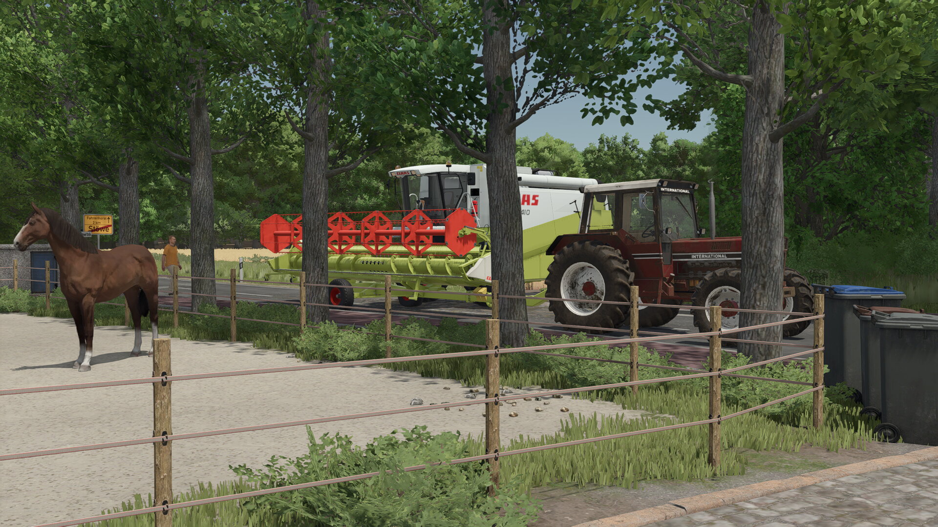 Es geht los, das Getreide wird vom Halm geholt