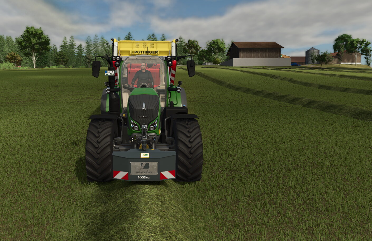 Gras Sammeln auf der Birgland.