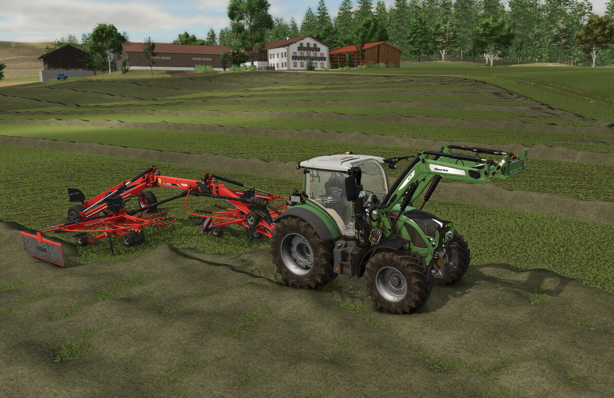 Heu machen auf der Birgland.