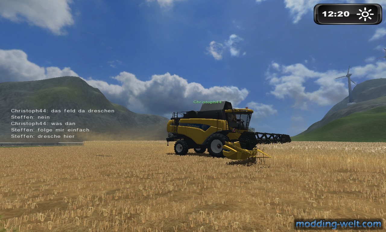 ernte mit new holland CX 880