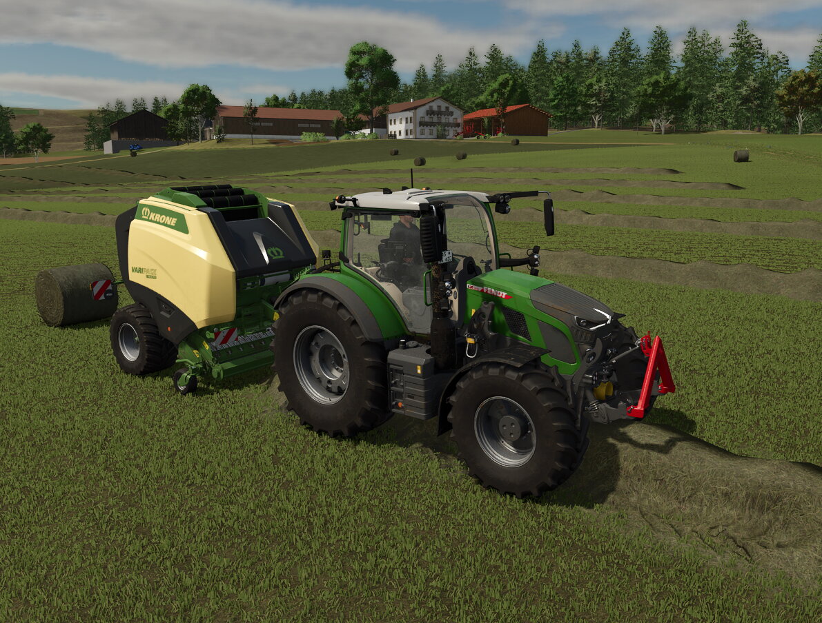 Einmal bitte Heu Rund machen.