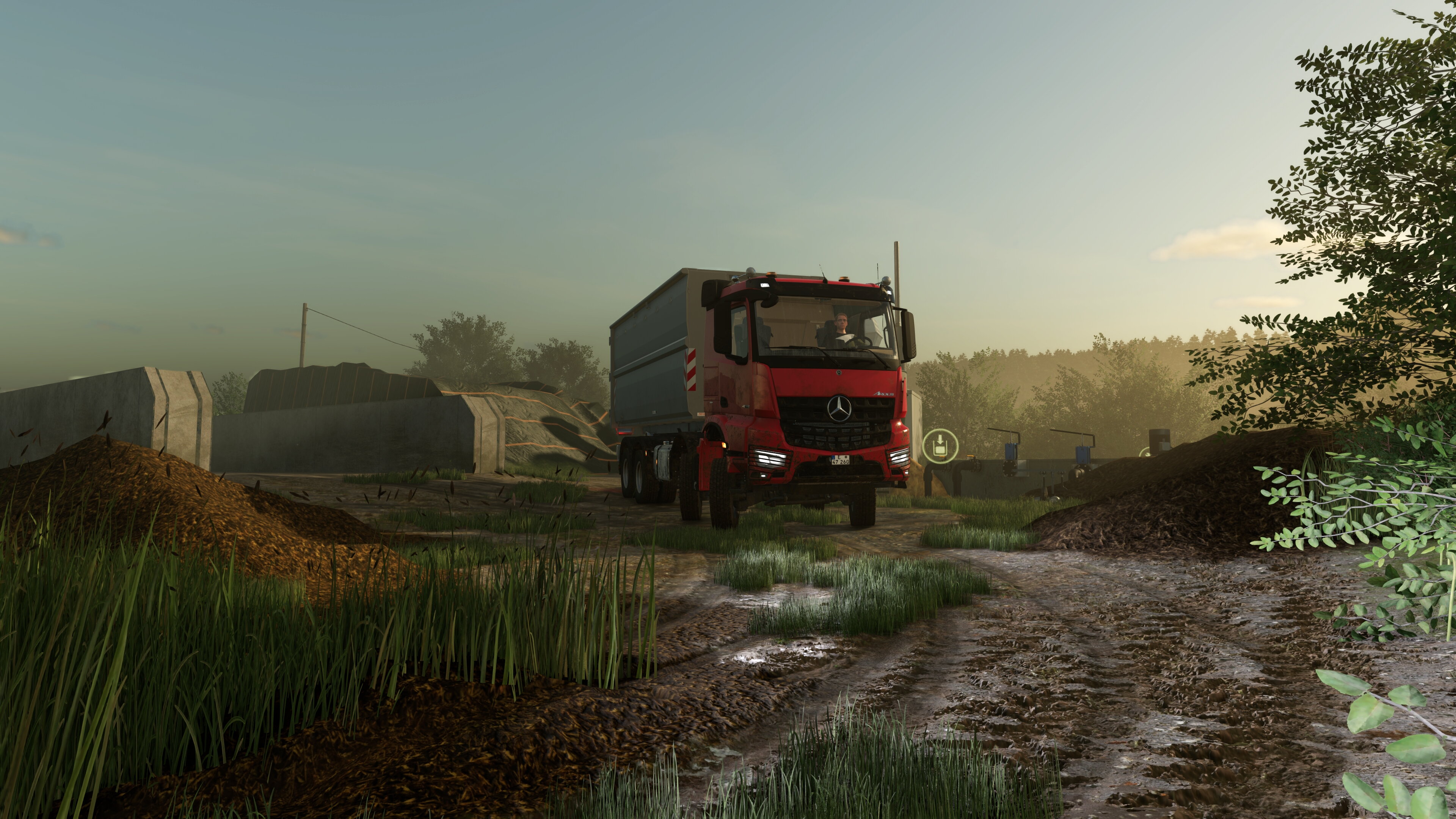 Einmal Mist für die Biogasanlage Unterhambach liefern.