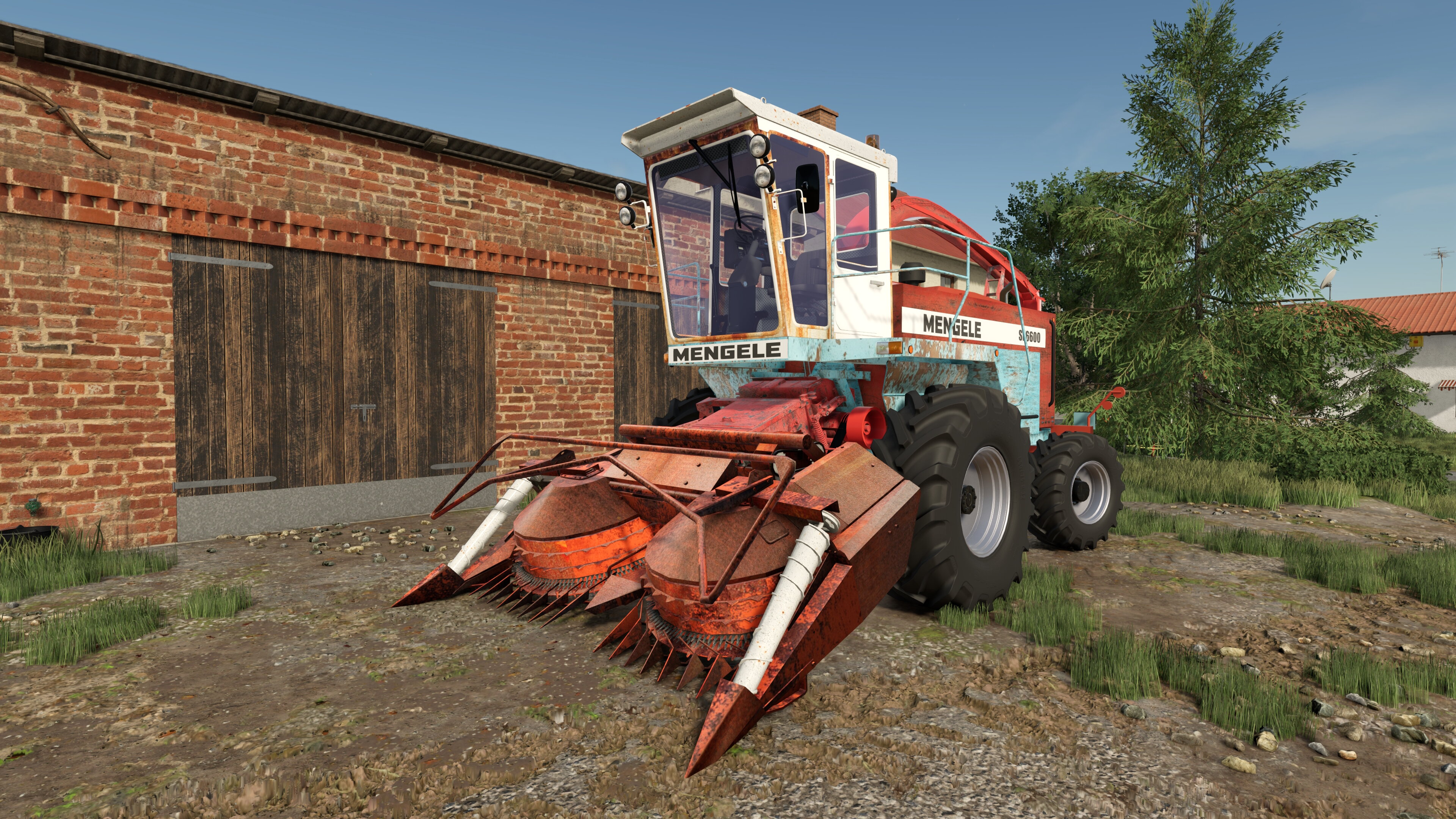 Heute ein bisschen alte Rost Texturen gemacht und das Fahrzeug richtig skalliert, sowie die Pipe verlängert. Der Mengele kann loslegen würde ich sagen.