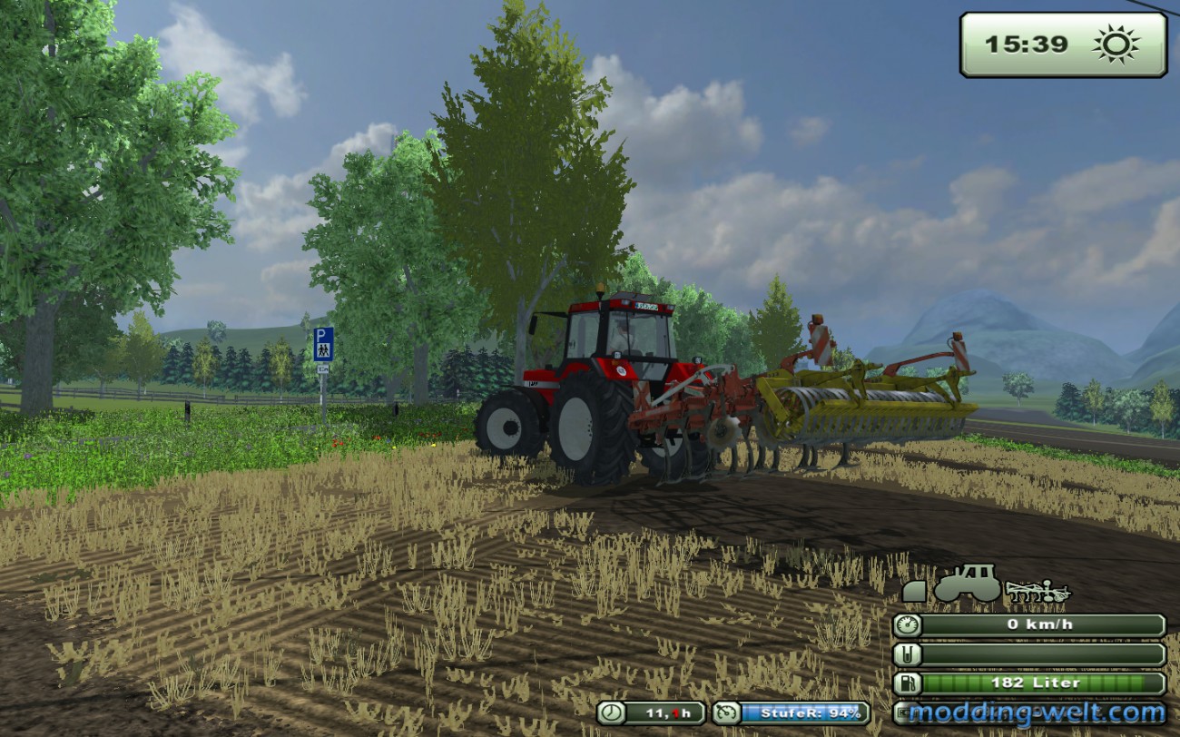 Case IH 1455 XL Profi beim Grubbern